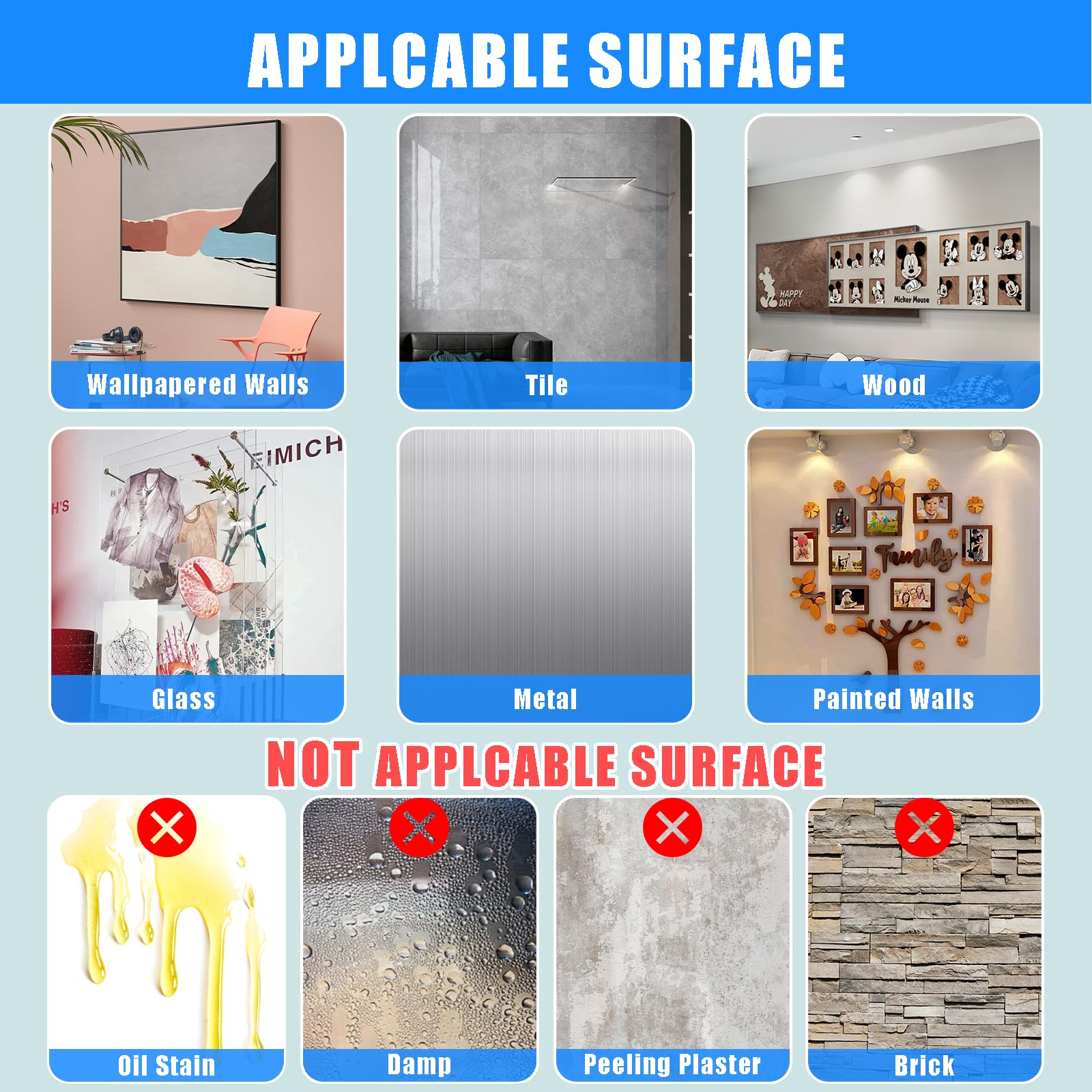 PHIXBEAR Made of 3M 0.6in Clear Poster Putty, Removable No Damage Double Sided Adhesive Dots, Waterproof Heat Resistant Mounting Putty Sticky Tack (60)