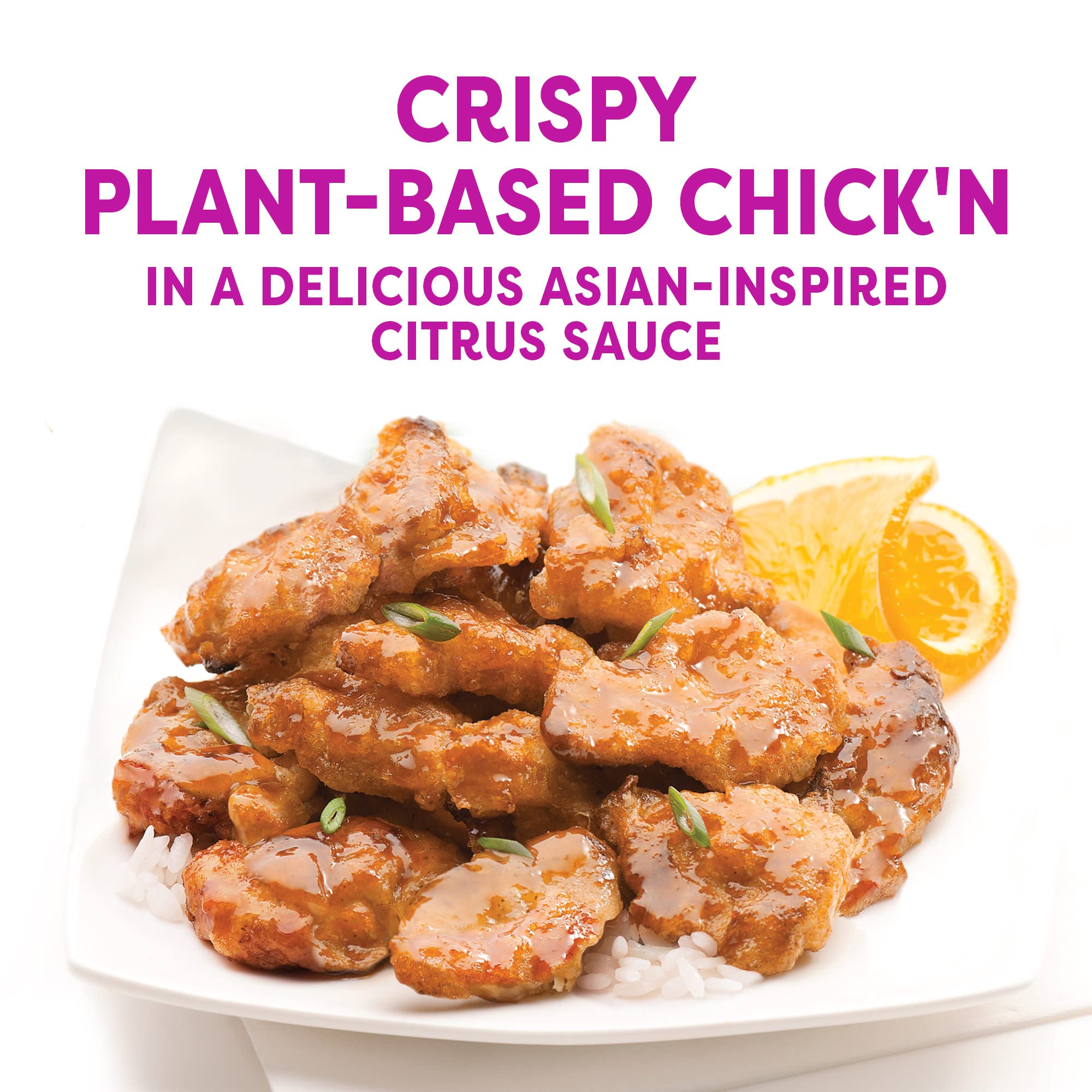 Gardein Mandarin Orange Crispy Plant-Based Chick'n, Vegan, Frozen, 10.5 oz.