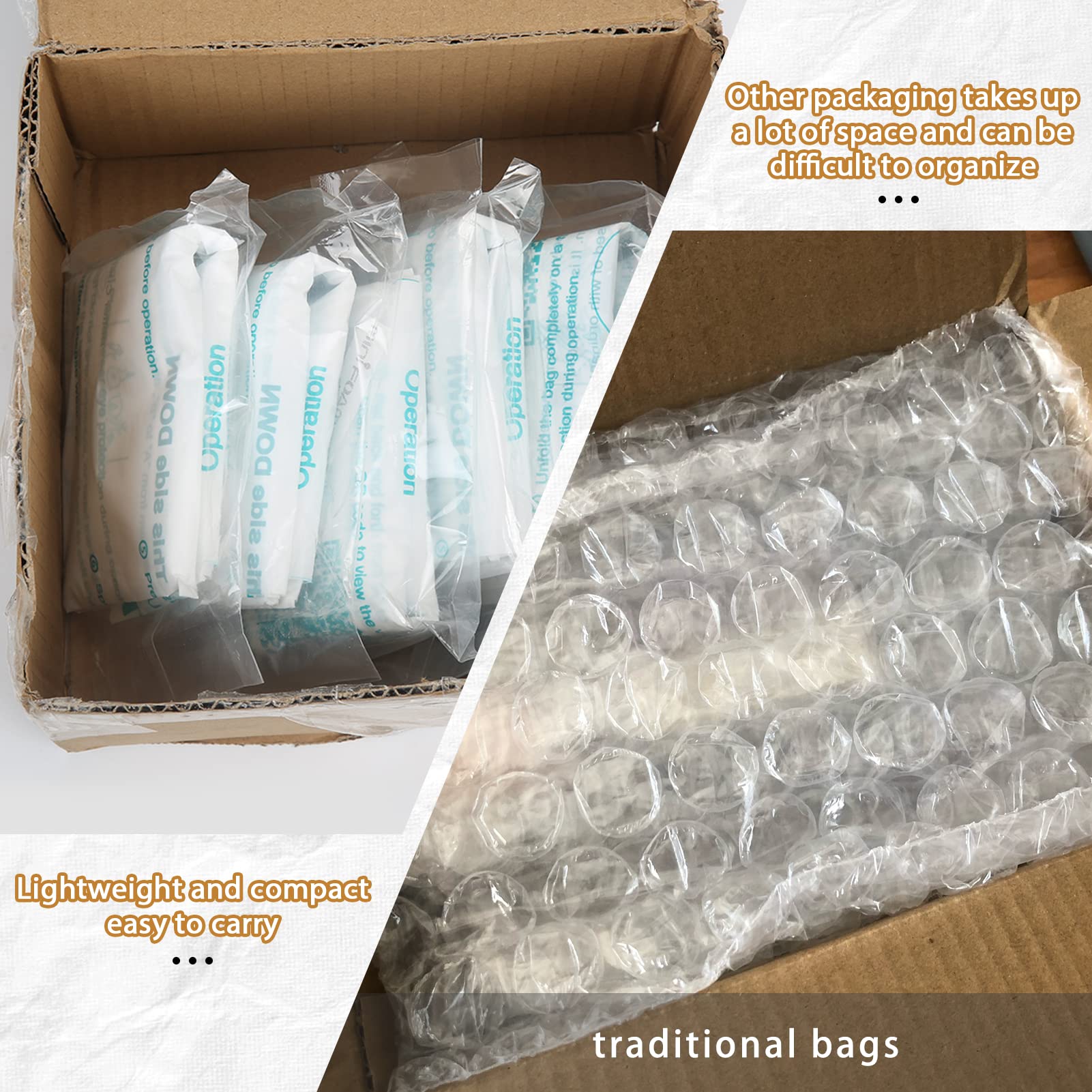 Foam Bag For Shipping, Pack of 8 Handy Foam Room Temperature Expanding Foam Packaging Bags, Instant Pack Quick Expanding Packaging Filler - Packing and Shipping Solution
