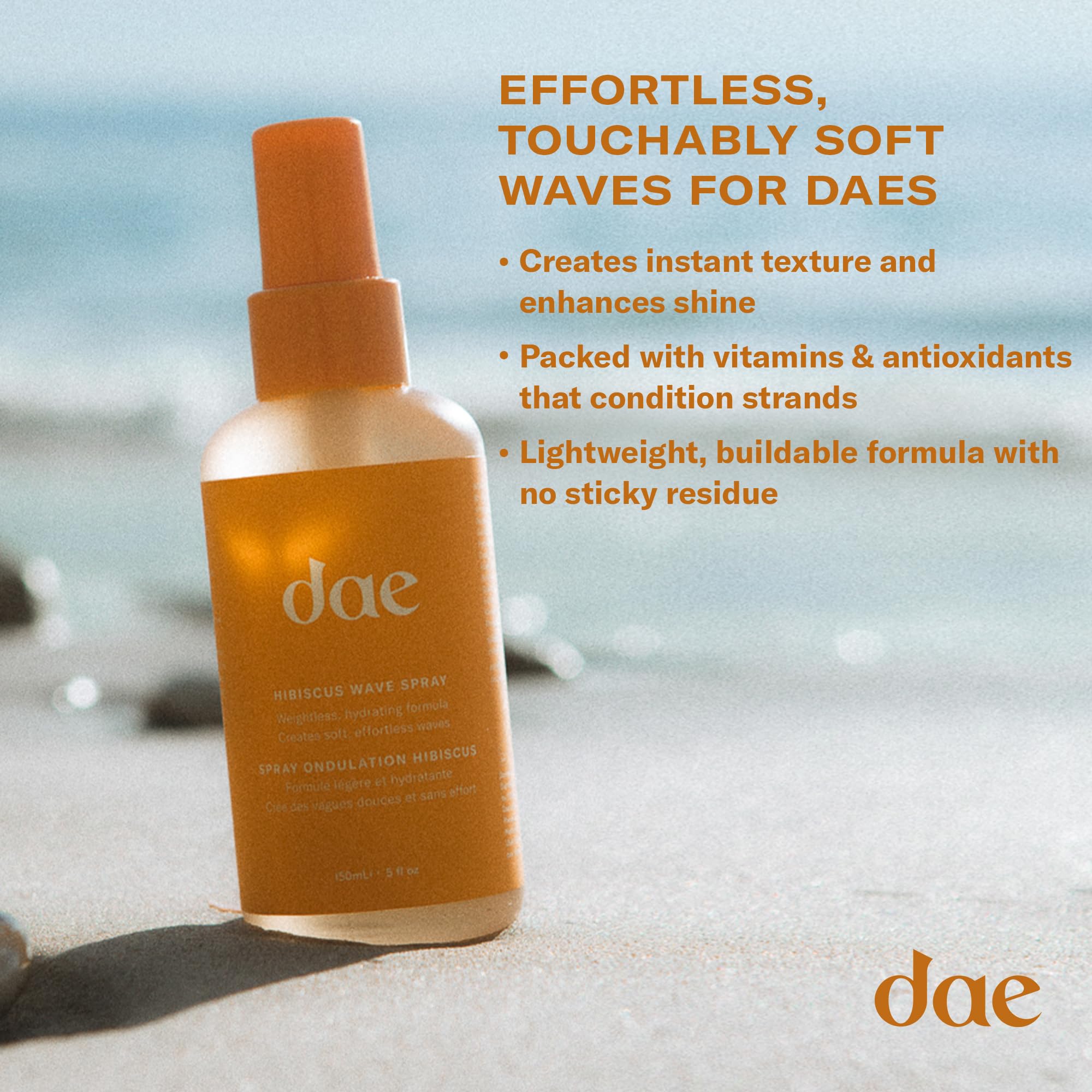 DAE Hibiscus Wave Spray - Enhances Texture, Adds Volume & Hydrates (5 oz)
