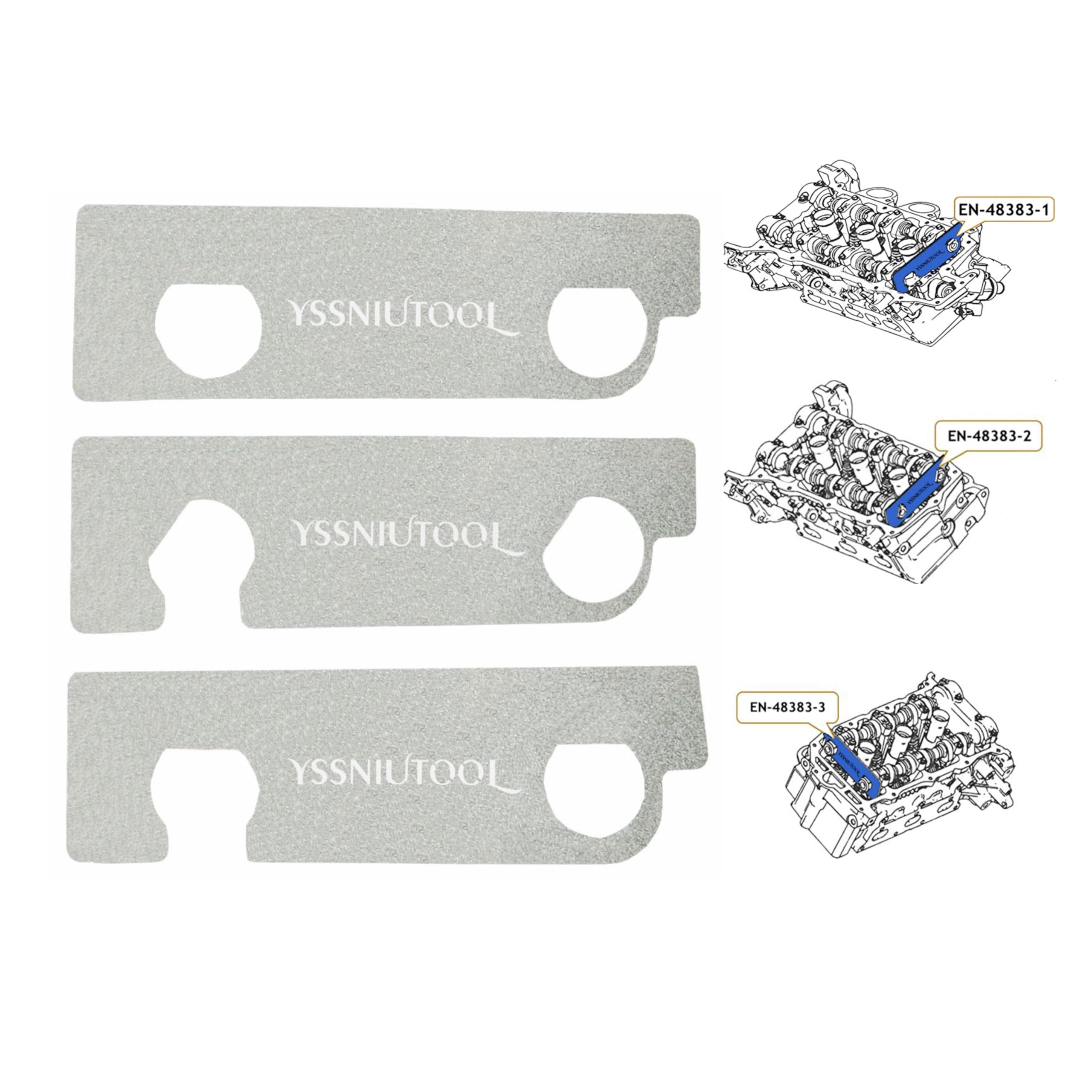YSSNIUTOOL EN 48383 Camshaft Retaining Tool EN 46105 Compatible with Cadillac Buick Chevrolet Vauxhall Saab Pontiac Equinox Holden Saturn Cam Alignment Holding Kit for V6 2.8L 3.0L 3.6L Engines