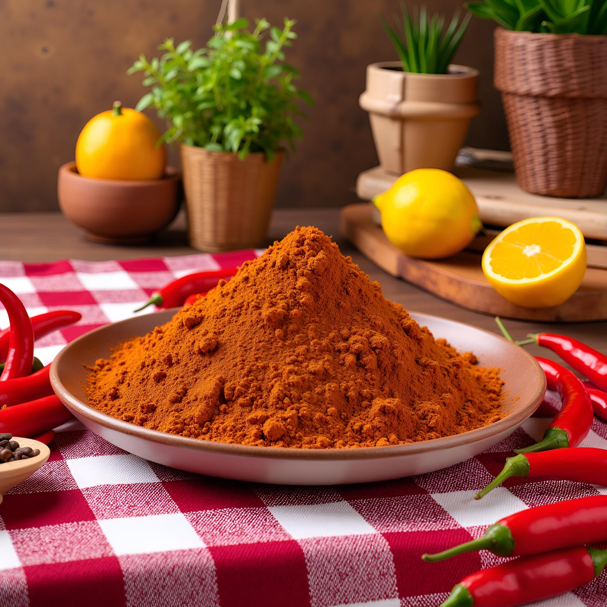 Essential Spice Carolina Reaper Chili Powder – Extremely Hot Ground Pepper with Fruity, Smoky Flavor – Made from 100% Pure Reaper Chilies – For Hot Sauce, Chili, Meat Rubs & Extreme Heat Lovers (1 Pounds)