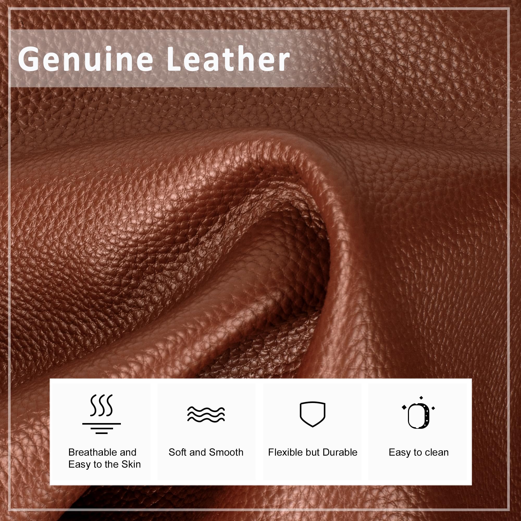befen Genuine Leather Tote Bag for Women for Work, Brown Large Tote Purse, Women's Large Soft Leather Handbags and Shoulder Bags Satchel Handbags with Top Handles for Work Travel