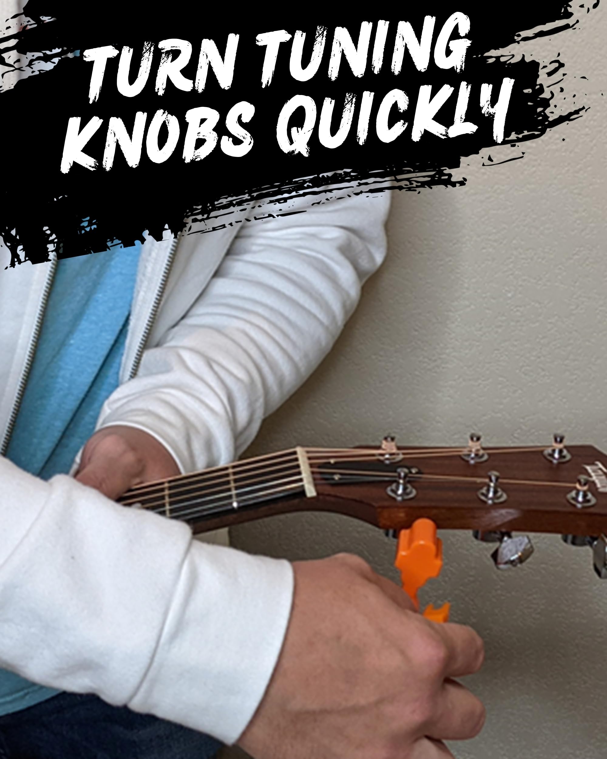 Guitar String Winder, String Cutter and Bridge Pin Puller - 3-in-1 Guitar Tool for Acoustic and Electric Guitars - Wind Guitar Strings Quickly - Cut Excess String Off - Pull Pins Out Easily
