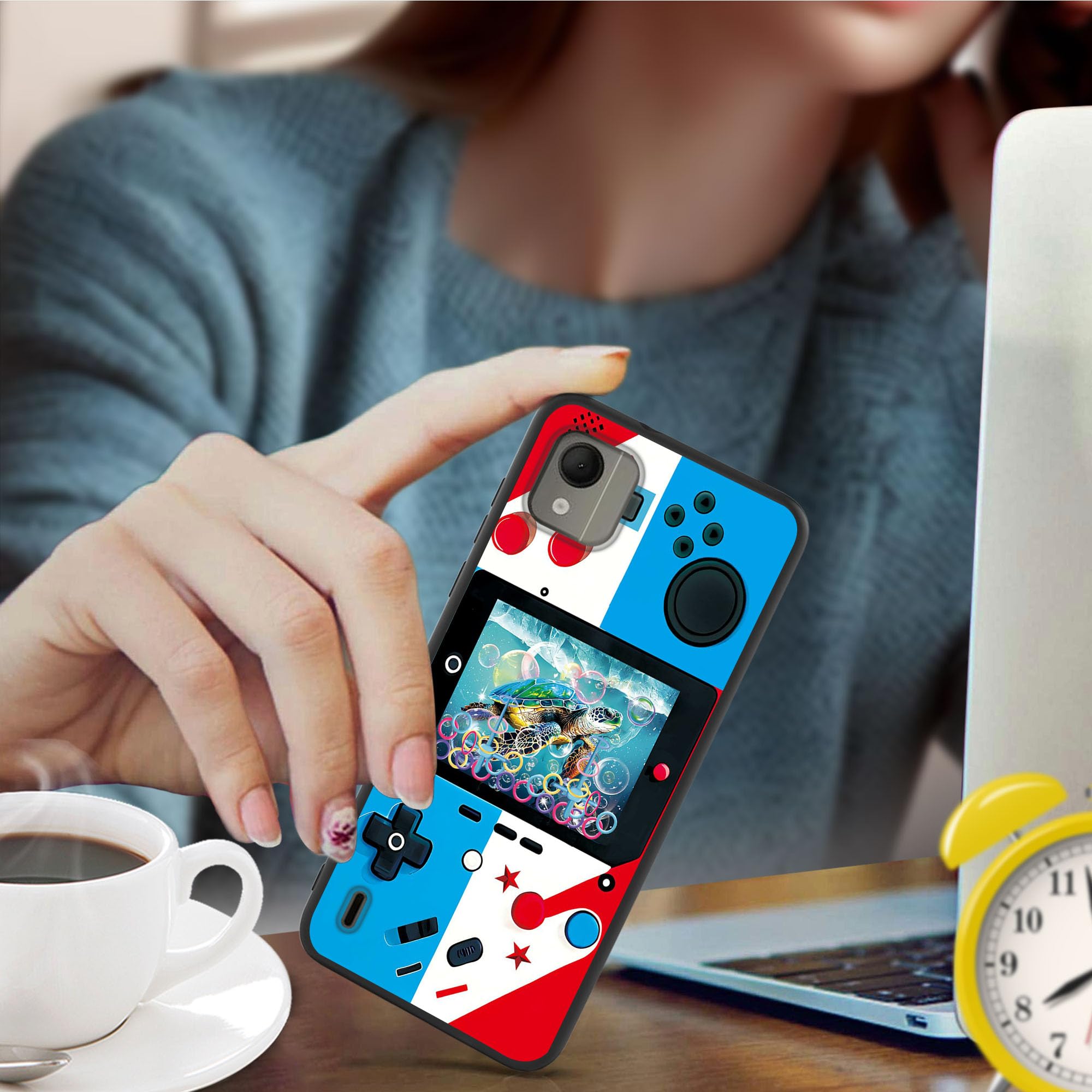 RYUITHDJP for Nokia C110 Phone Case 6.3" Game Player Kids Design, Phone Case for Nokia C110 Case TPU Stylish Protective Cover