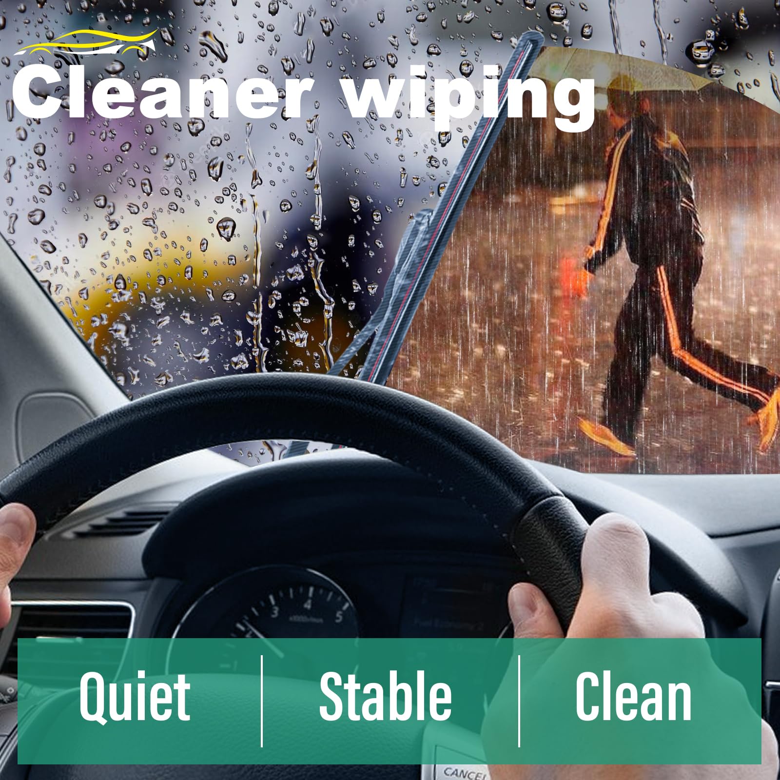 16" 16" 12" Windshield Wiper Blades Replacement for Jeep Wrangler JL 2018 2019 2020 2021 2022 2023 Premium All Weather Front Rear Wipers Set - OEM Quality (Pack of 3)