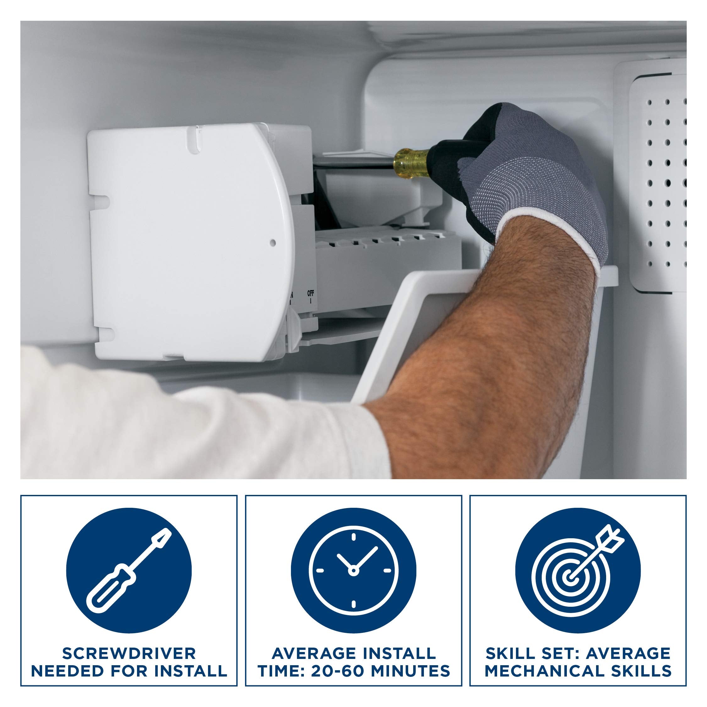General Electric Refrigerator IM6D Icemaker Kit, White