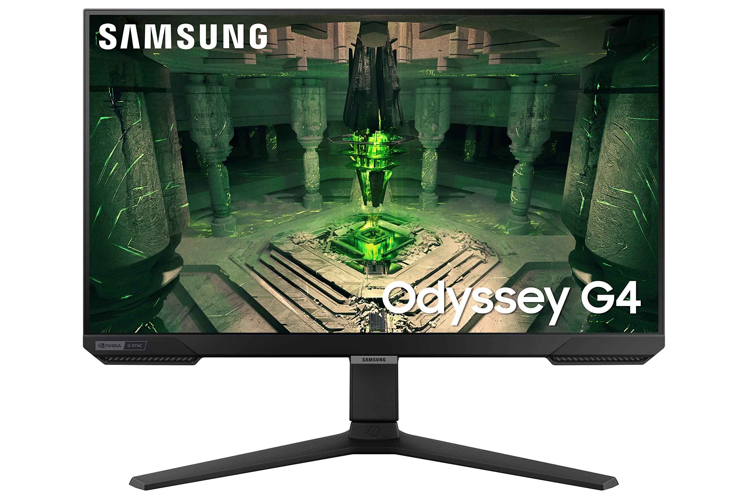 SAMSUNG 25" Odyssey G4 Series FHD Gaming Monitor, IPS, 240Hz, 1ms, G-Sync Compatible, AMD FreeSync Premium, HDR10, Ultrawide Game View, DisplayPort, HDMI, Fully Adjustable Stand, LS25BG402ENXGO