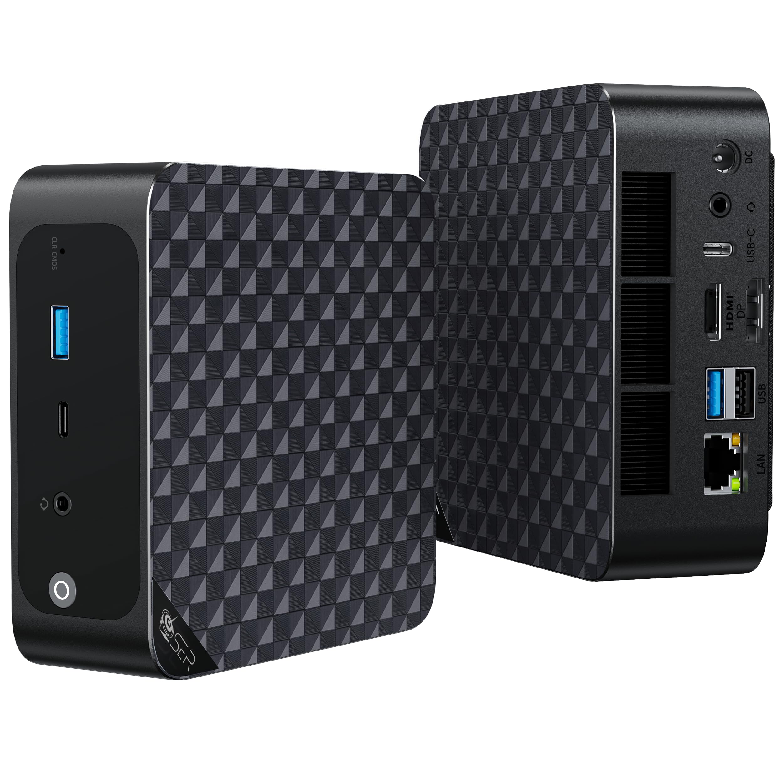 Beelink SER6 Mini PC AMD Ryzen 9 6900HX, 32GB DDR5 RAM 1TB PCIE4.0 SSD Mini Gaming PC with AMD Radeon 680M, Triple Display/ USB4.0/ WiFi6/ BT5.2/2.5Gbps LAN Mini Computer