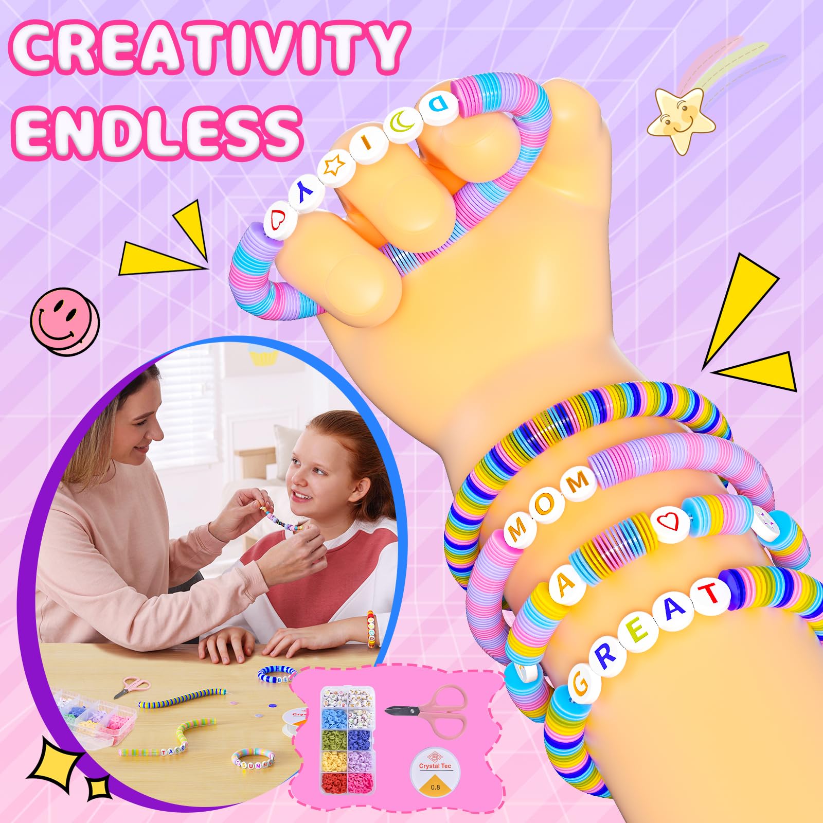 Gifts for Girls 4-12, Decorate Your Own Water Bottle Kits for Girls, Unicorn Diamond Painting Toys & Friendship Bracelet Kit, Fun Arts Crafts for Kids Ages 4-6-8-10, Birthday Gifts Toys for Girls