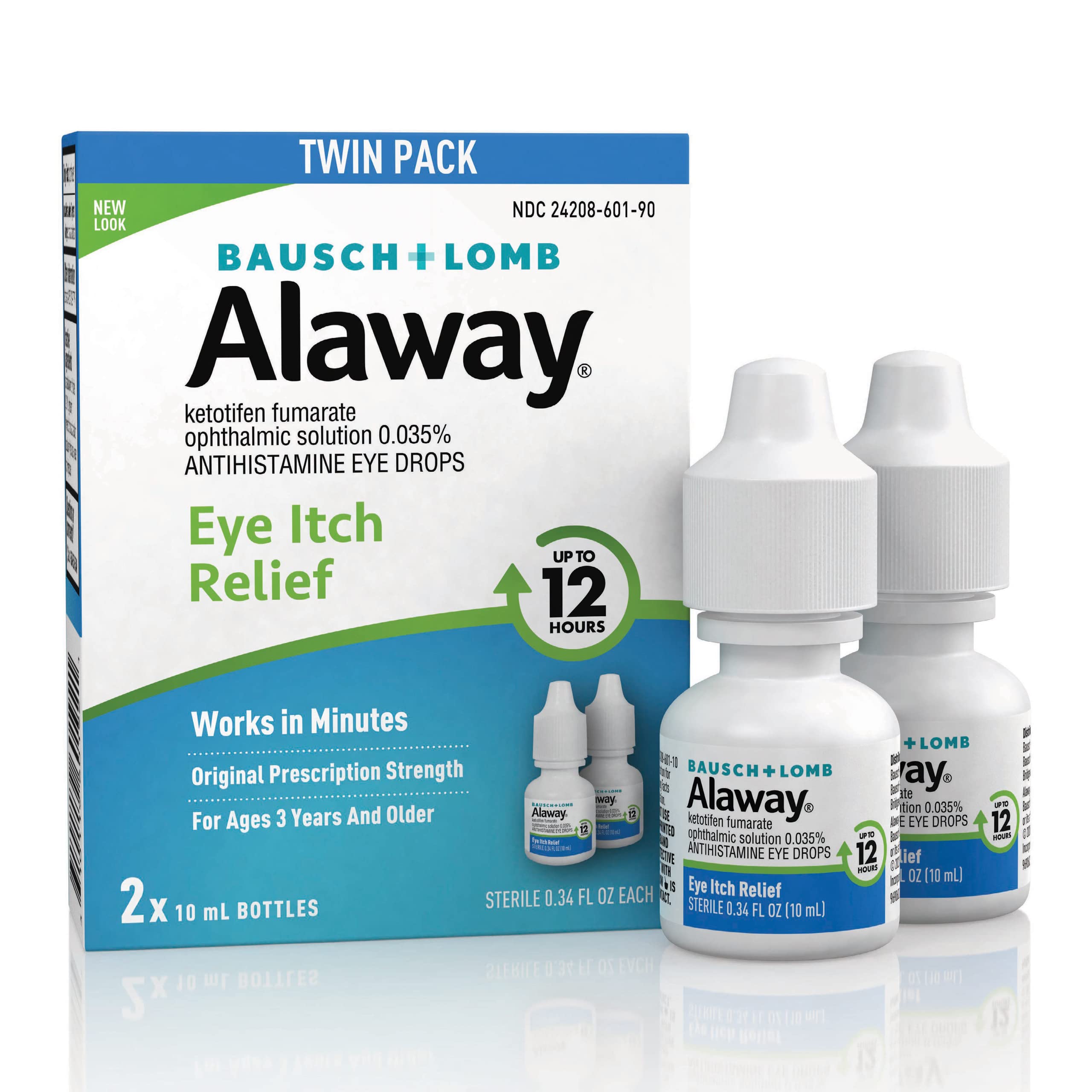 Alaway Allergy Eye Itch Relief Drops 10mL Twin Pack