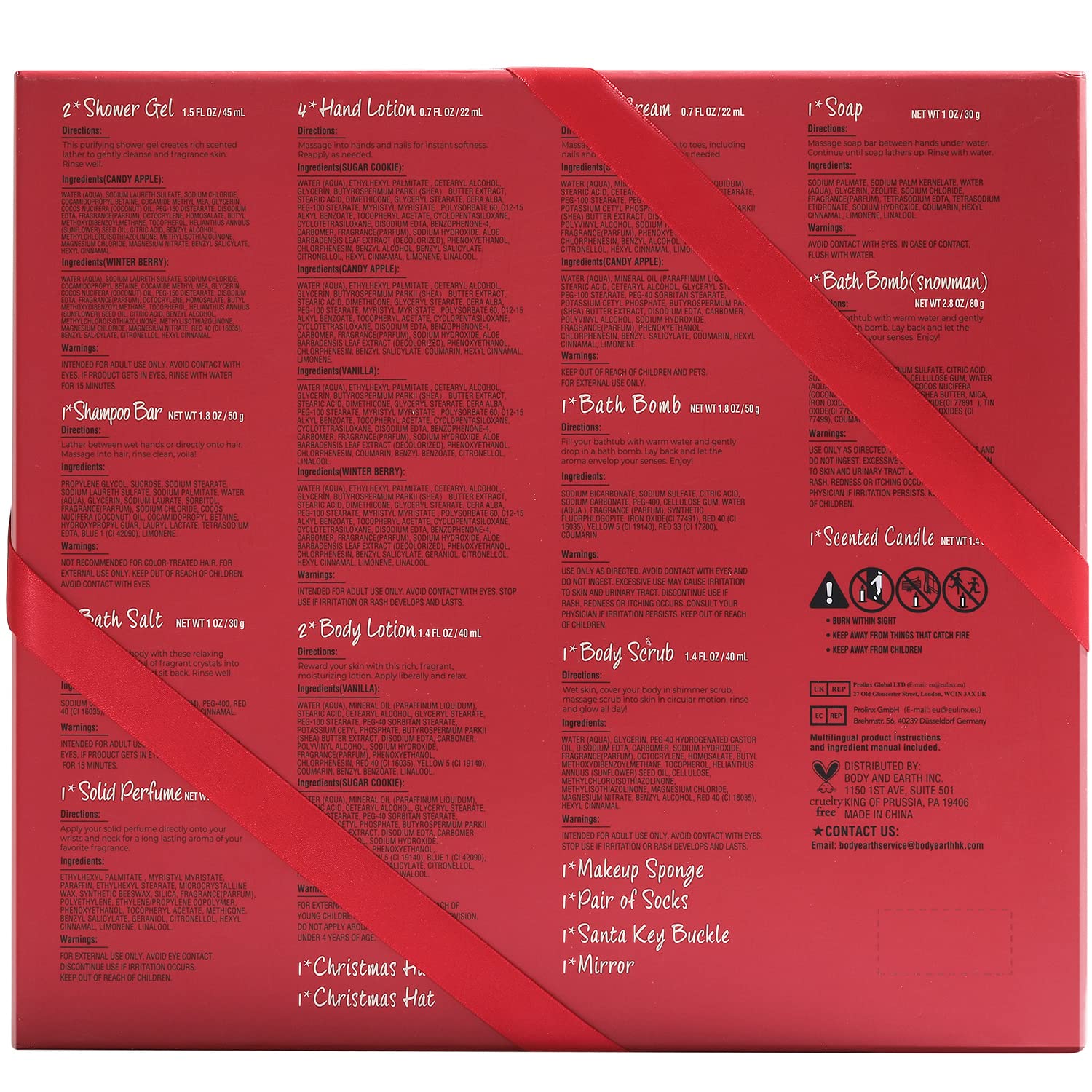 Advent Calendar 2024 BODY & EARTH Christmas Gifts for Women Christmas Stocking Stuffers 24 Days of Beauty Advent Calendar 24PCS 2024 Skincare Advent Calendar