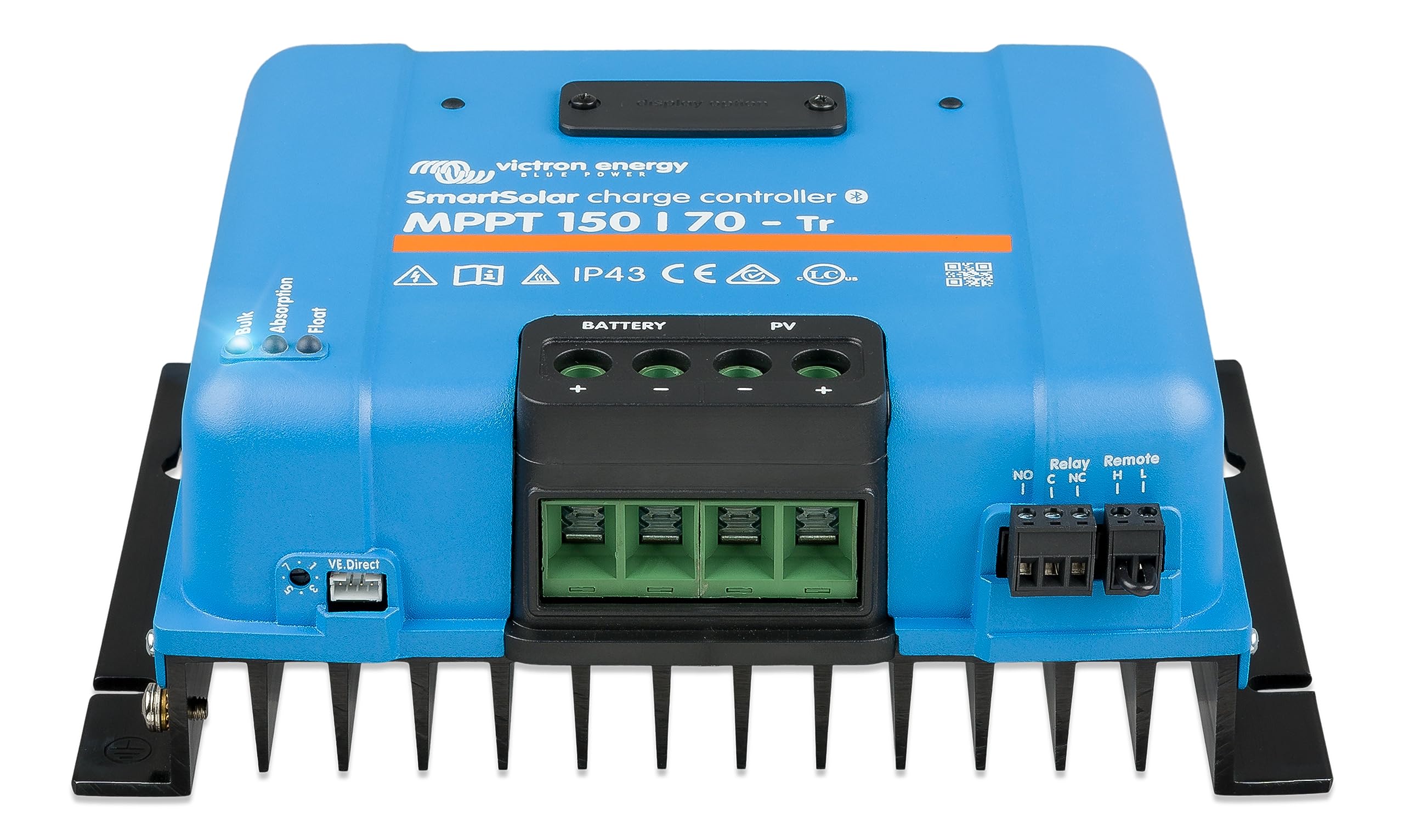 Victron Energy SmartSolar MPPT Tr Solar Charge Controller (Bluetooth) - Charge Controllers for Solar Panels - 150V, 70 amp, 12/24/36/48-Volt