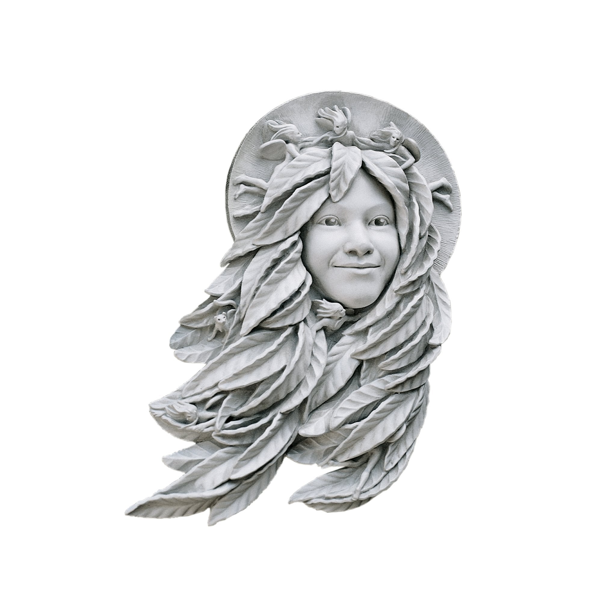 Design Toscano OS68346 Daphne: Greenwoman Wall Sculpture,antique stone