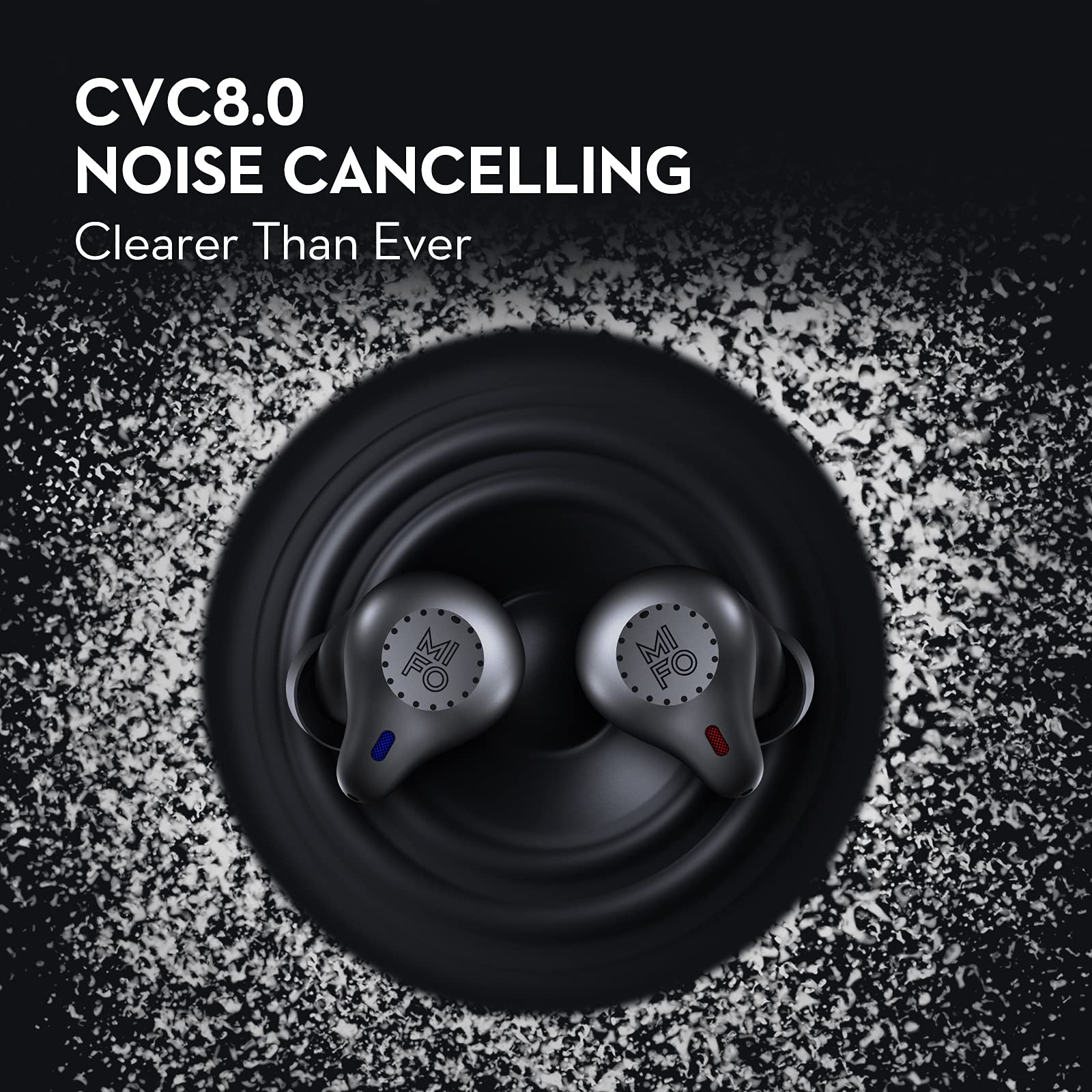mifo O5 Gen 2 Touch Version 2023 True Wireless Earbuds with 2600mAh Charging Case Bluetooth 5.2 Sport Wireless Headphones Qualcomm CVC 8.0 Noise Cancelling IPX7 Water-Resistant Wireless Earbuds