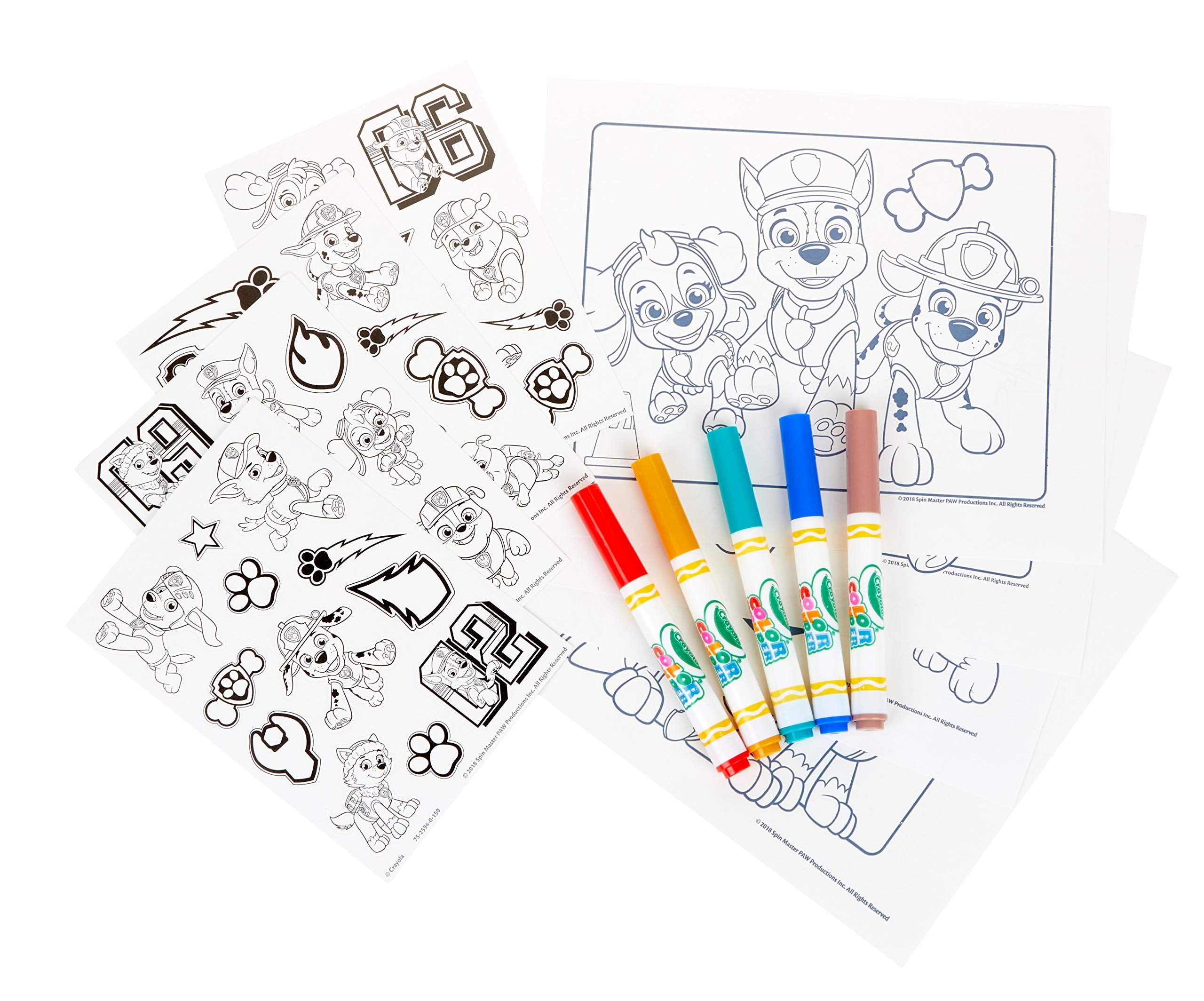 Crayola Color Wonder, Paw Patrol Coloring Book, Travel Coloring Kit, Gift for Kids 3, 4, 5, 6