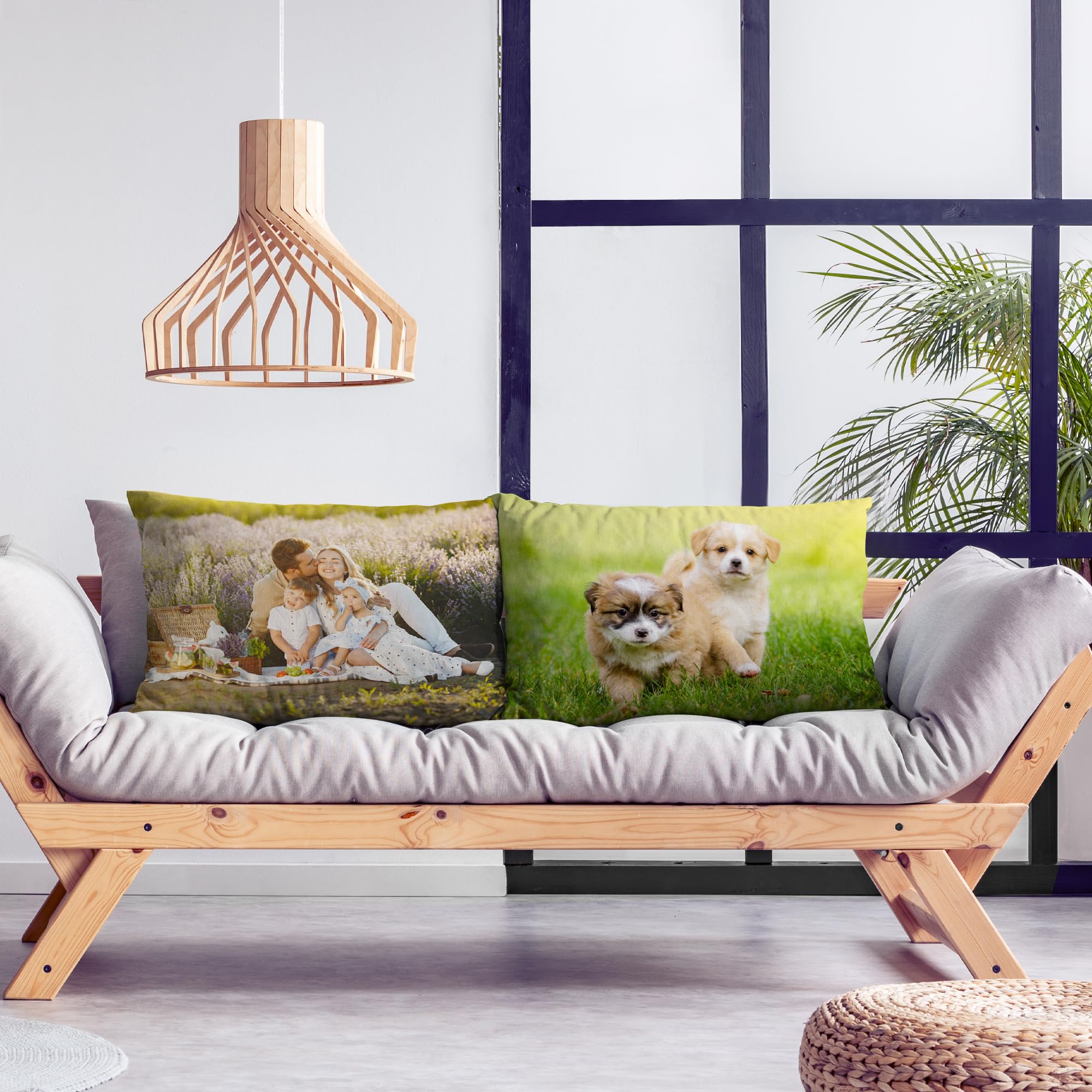 GagetElec Custom Pillows with Picture,Personalized Pillowcover with Photo,Custom Couple Gifts,Two-Sides Design Printed (16 Inch X 24 Inch, 2Pack)