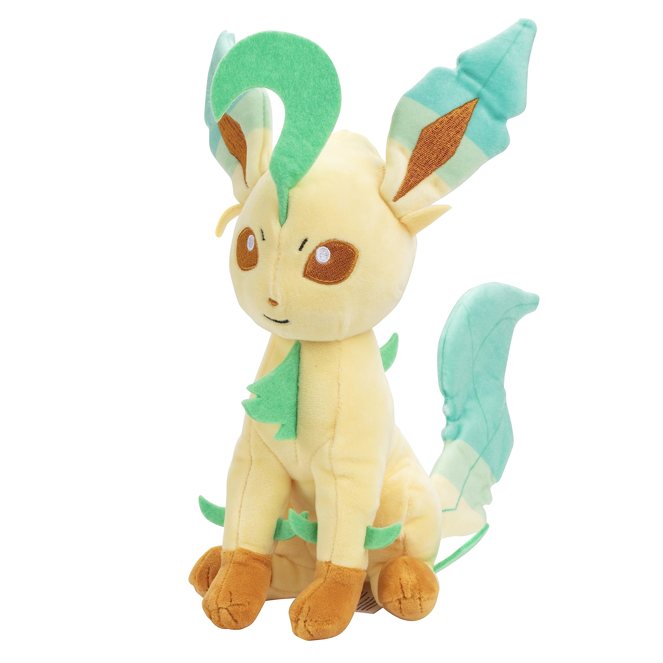 Pokémon 8" Leafeon Plush - Officially Licensed - Eevee Evolution Figure - Authentic Soft Stuffed Animal Toy - Holiday Christmas Stocking Stuffer Gift for Kids, Boys, Girls - 2+