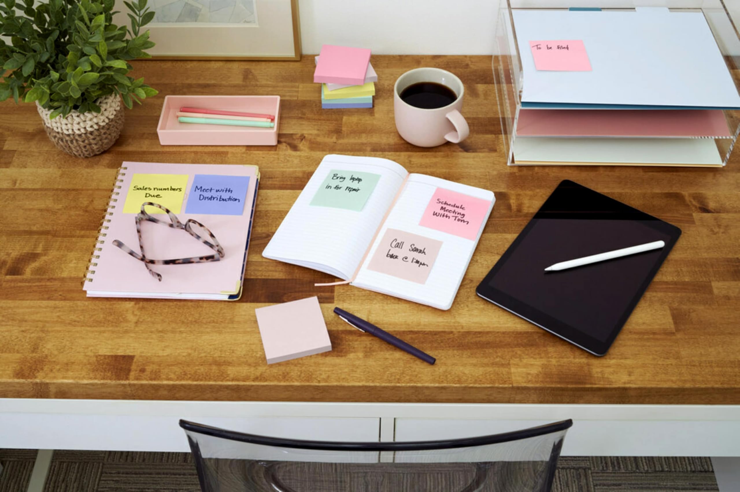 Post-it Mini Notes, 1.5x2 in, 12 Pads, America's #1 Favorite Sticky Notes, Sweet Sprinkles, Pastel Colors (Pink, Blue, Mint, Yellow), Clean Removal, Recyclable (653-AU)