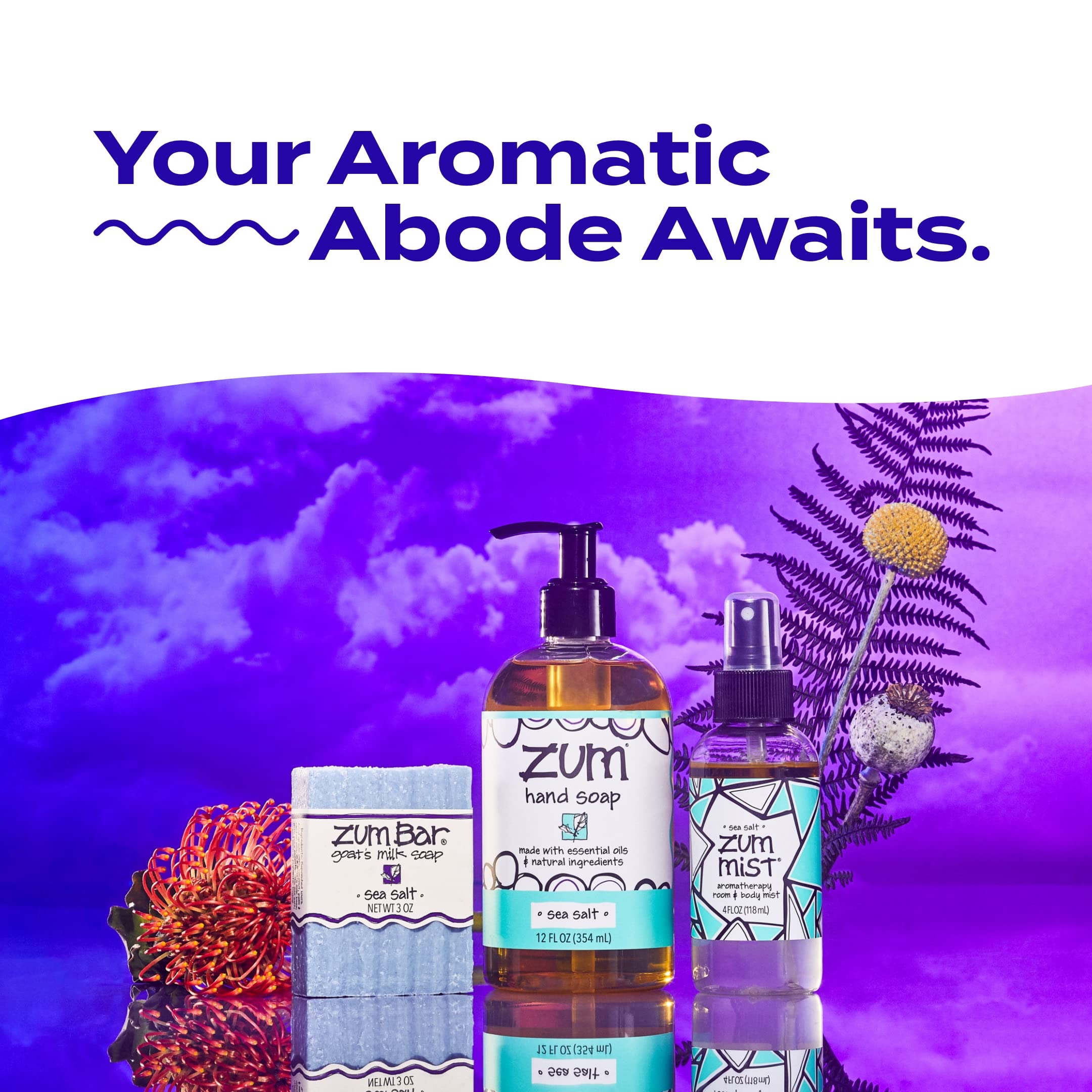 Zum Indigo Wild Mist Room & Body Spray - Aromatherapy Essential Oil Spray - Natural Body Mist & Room Spray - Lavender Scent - 4 fl oz