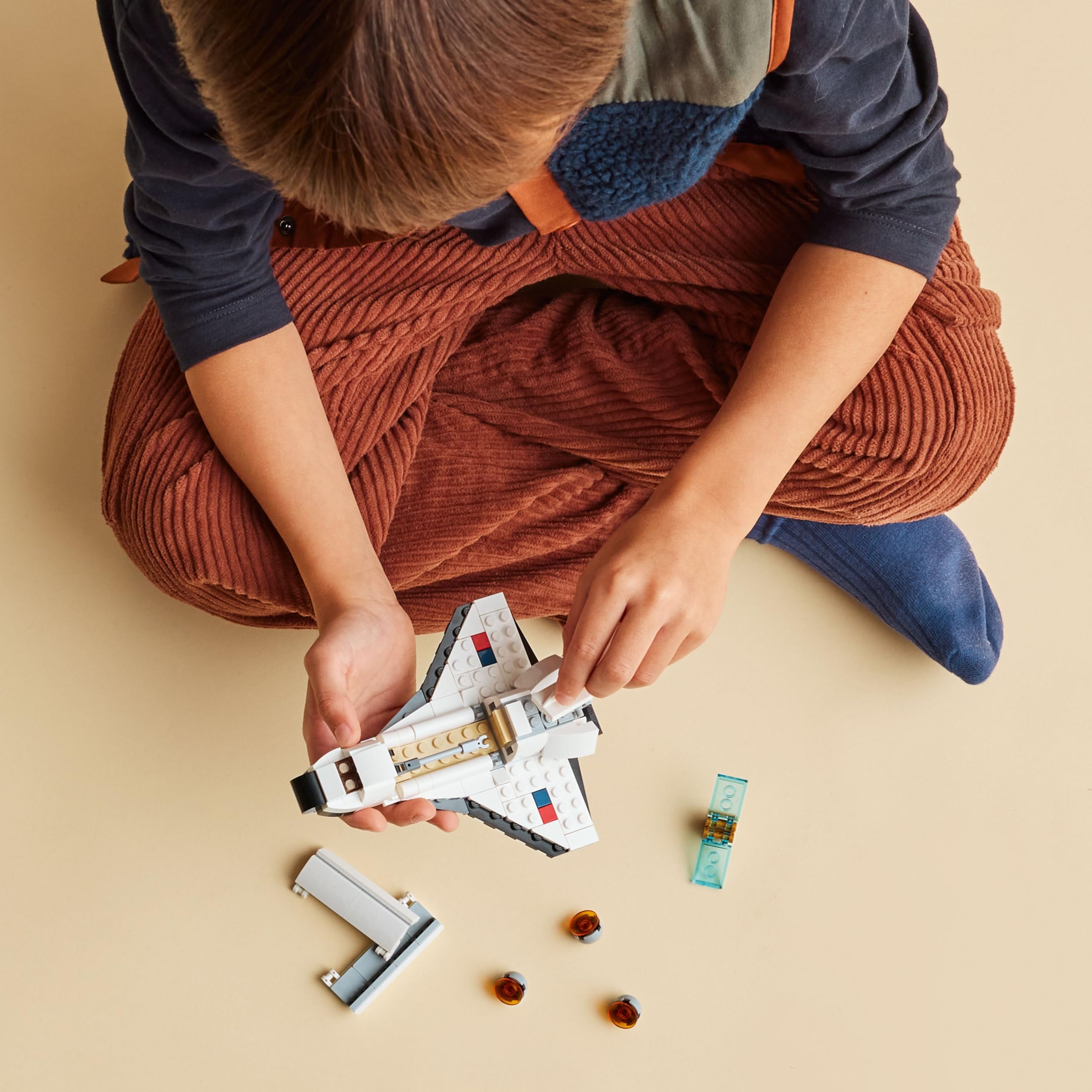 LEGO Creator 3 in 1 Space Shuttle Toys - Space Toys Building Set for Boys & Girls, Ages 6+ - Option to Build 2 Spaceships or Astronaut - Educational Gift for Kids Birthday & Holidays - 31134