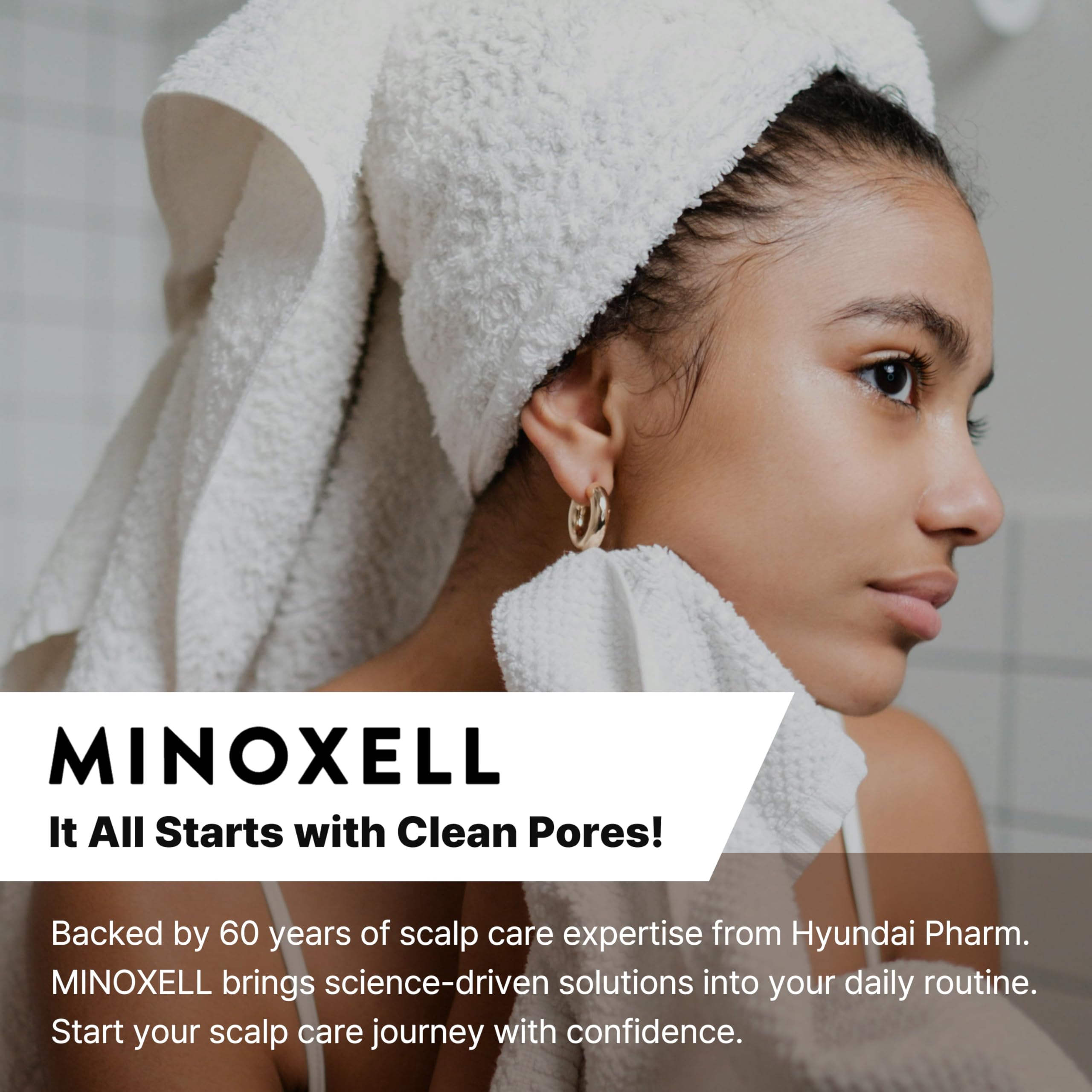 MINOXELL Scalp Intensive Shampoo with Biotin | Korean Shampoo for Hair Loss, Hair Regrowth, Thinning Hair, Volume Boost & Damage Repair (13.52 fl oz)