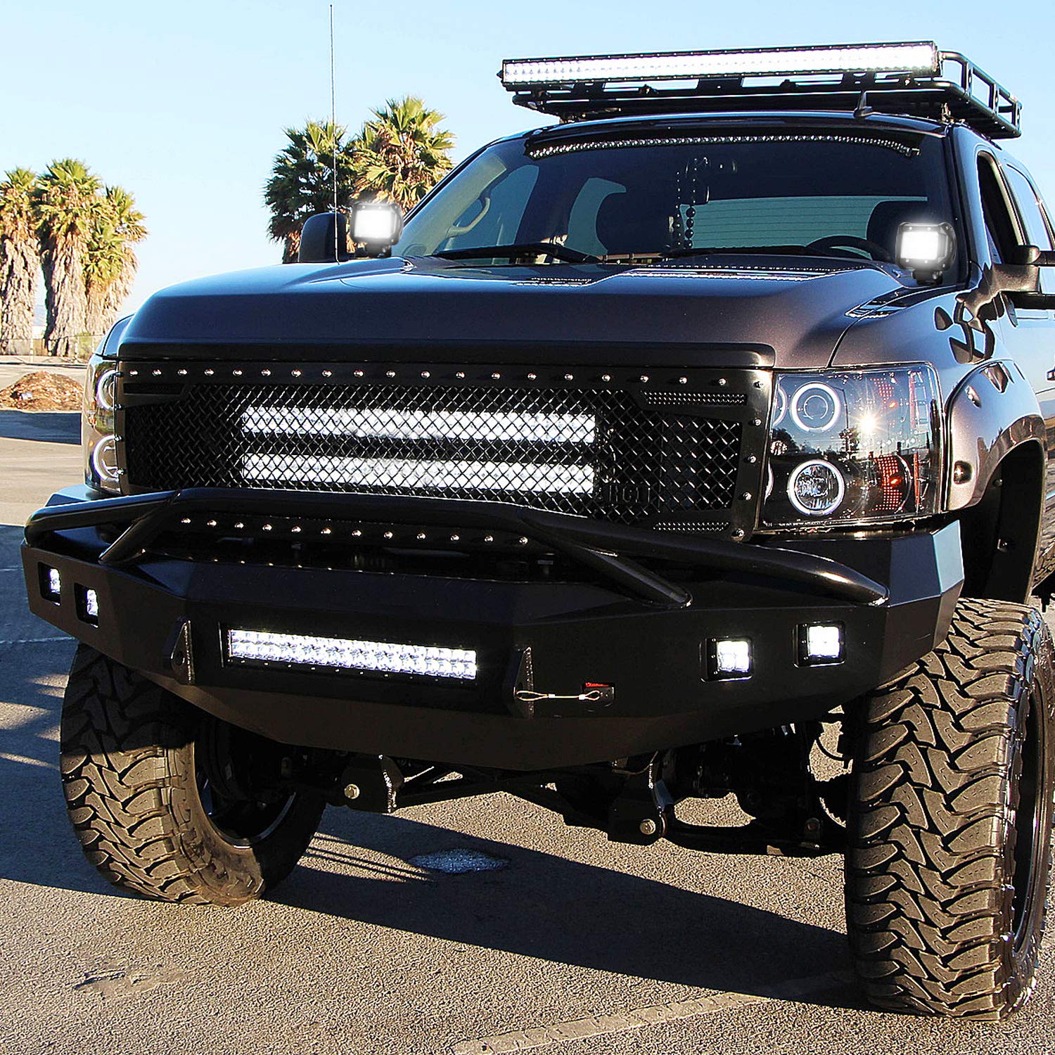 Nilight Led Pods 2Pcs 18W 1260LM Flood Off Road Lights Super Bright Driving Work Fog Lamps for Trucks Pickup Golf Cart SUV ATV UTV 4x4 Van Camper Boat