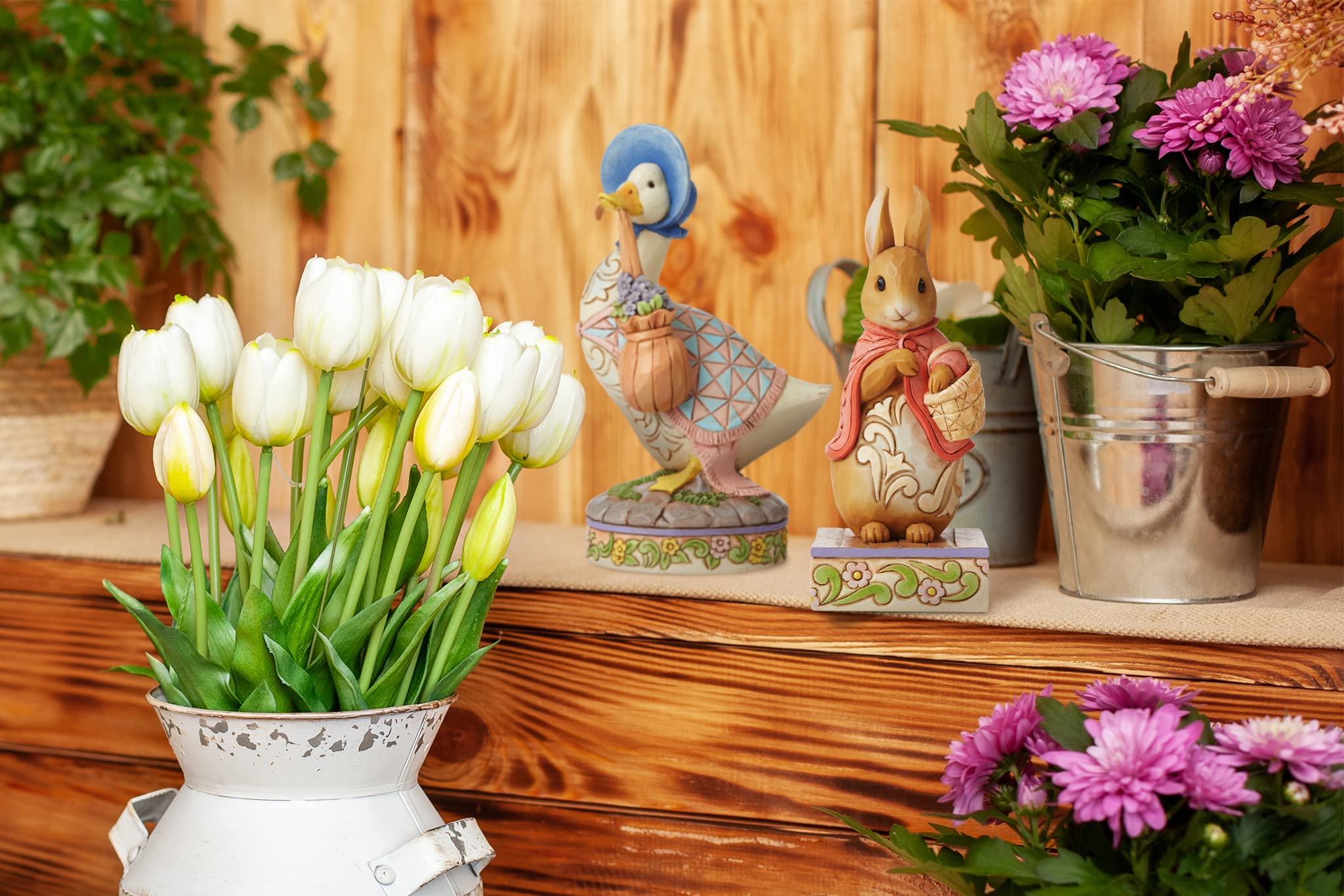 Enesco Beatrix Potter by Jim Shore Jemima Puddle-Duck Figurine, 6.25 Inch, Multicolor