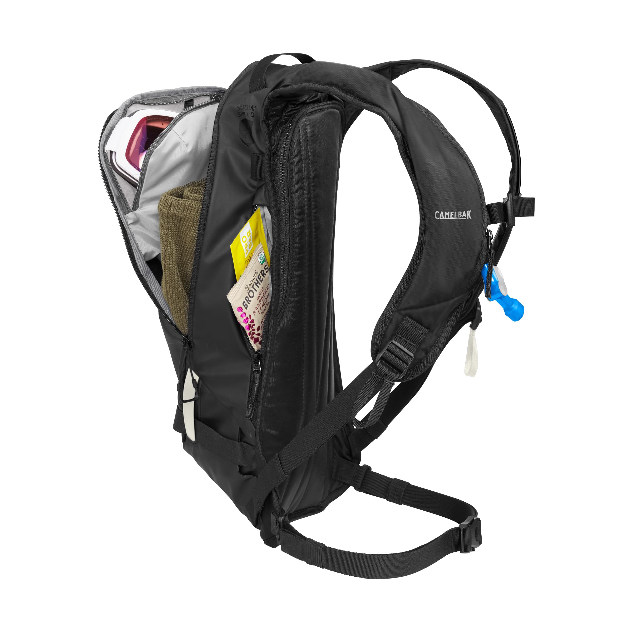 CamelBak Powderhound 12 Snow Hydration Pack Black/White, 70oz