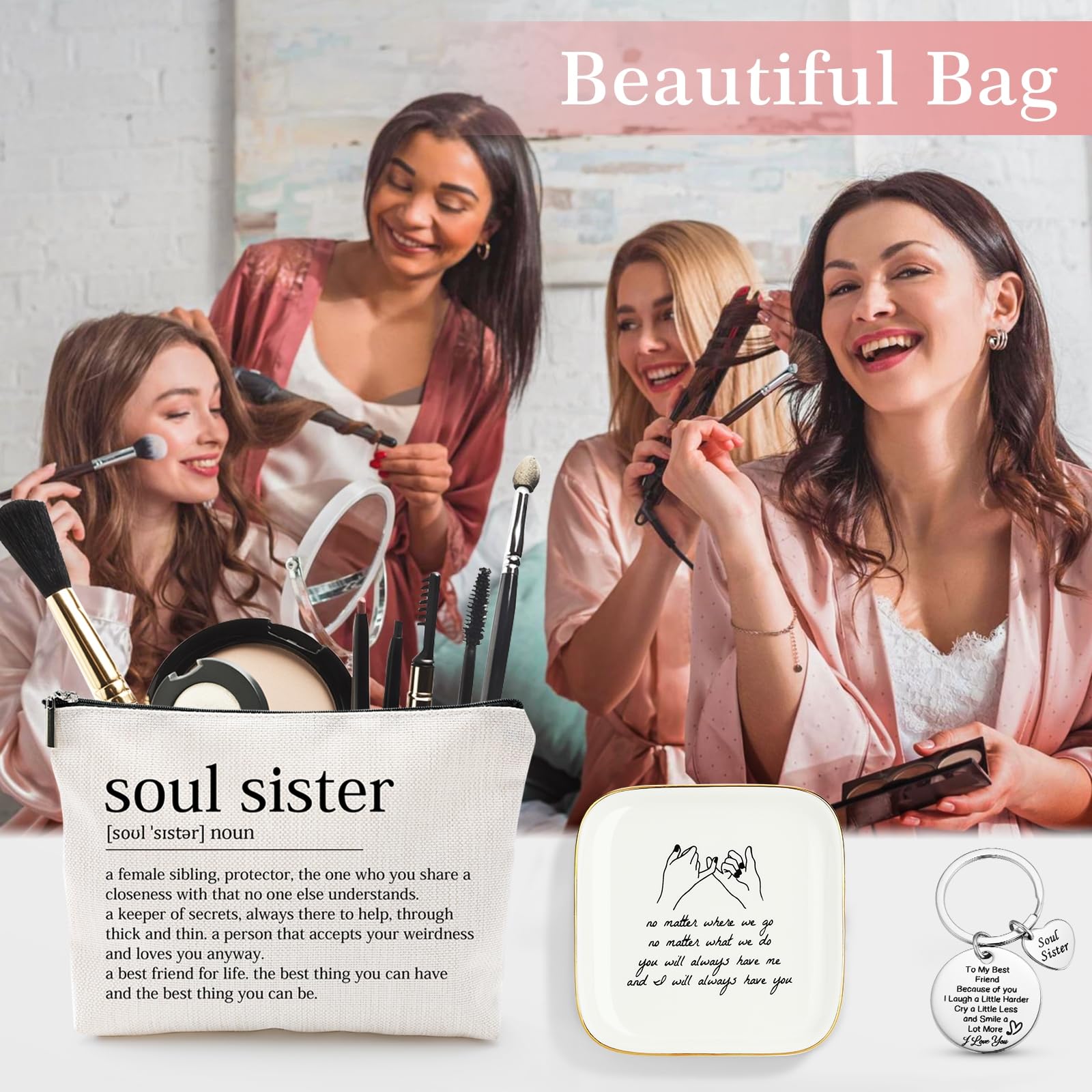 Looca Best Friend Birthday Gifts for Women Friendship Gifts for Women Best Friends Gifts for Women Bestie Gifts for Friend Woman Best Friend Gift Basket for Friends Female Soul Sister BFF Bestfriend