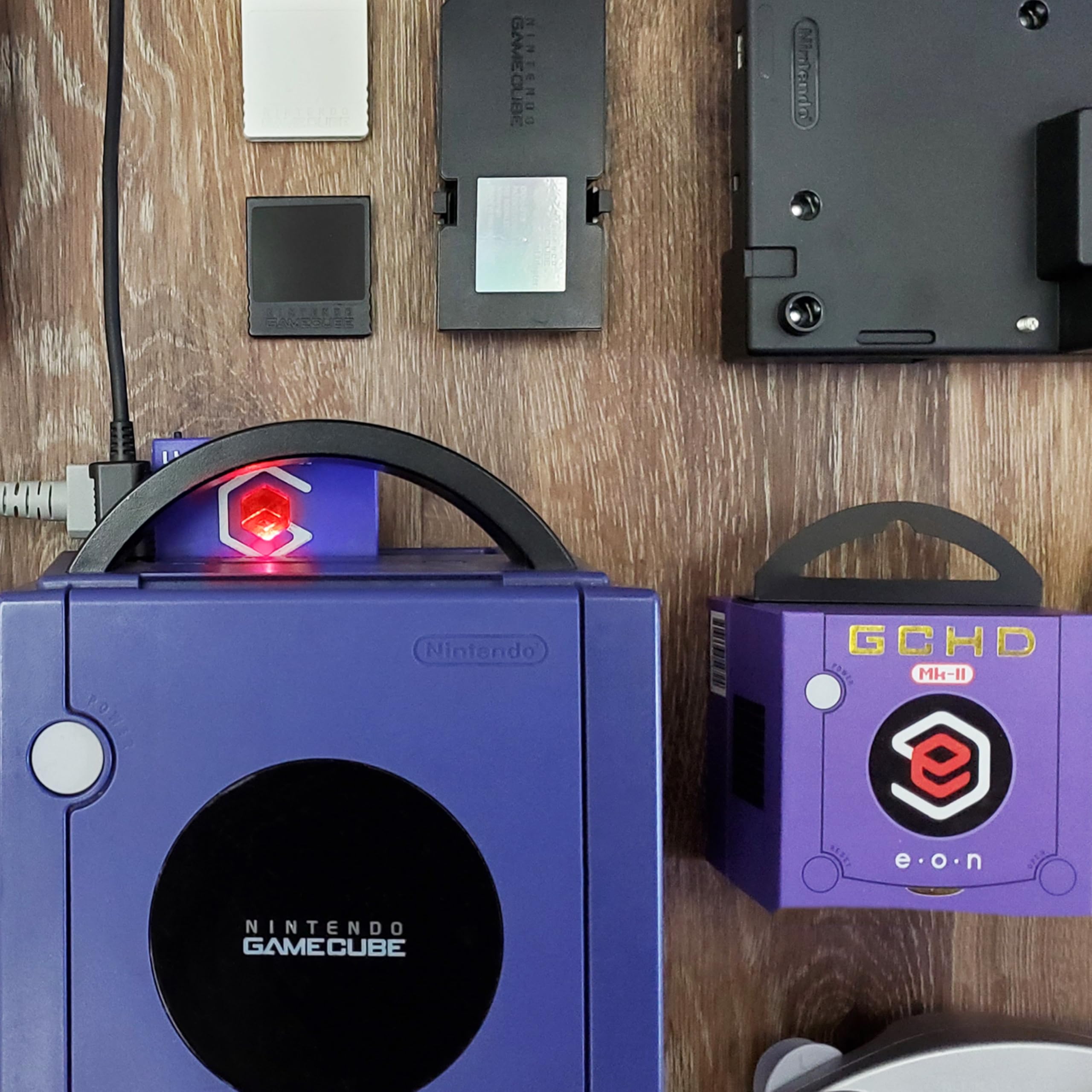 GCHD Mk-II | Gamecube HD Adapter for Nintendo Gamecube – HDMI Converter, Digital Audio, Plug & Play, Zero Lag, Video Enhancer (Indigo)