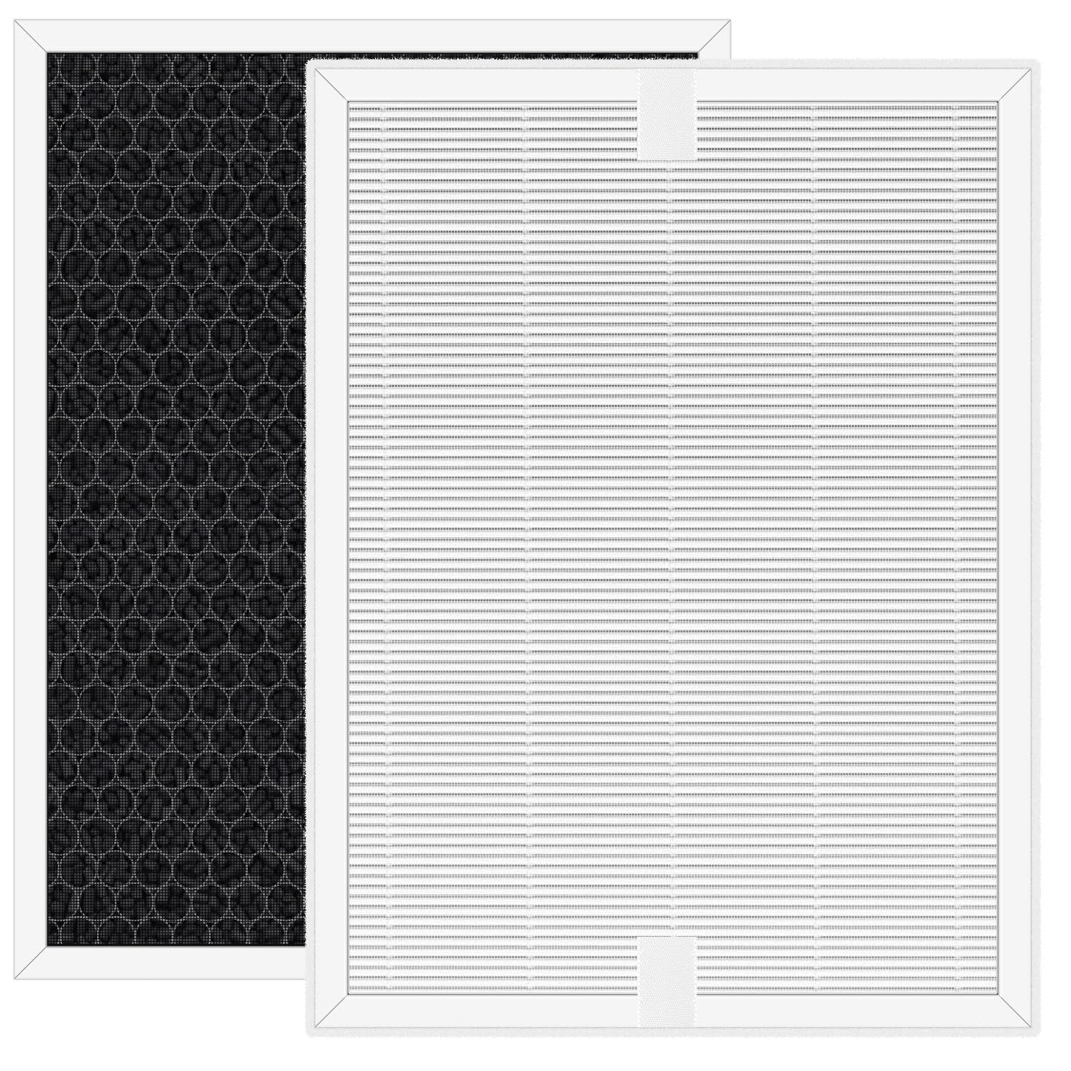 A6 Filter for Air Purifier Compatible with LAMPICK cleaner-a6 Air Purifier H13 HEPA Filters, 4-Stage Filtration Activated Carbon,2-Pack