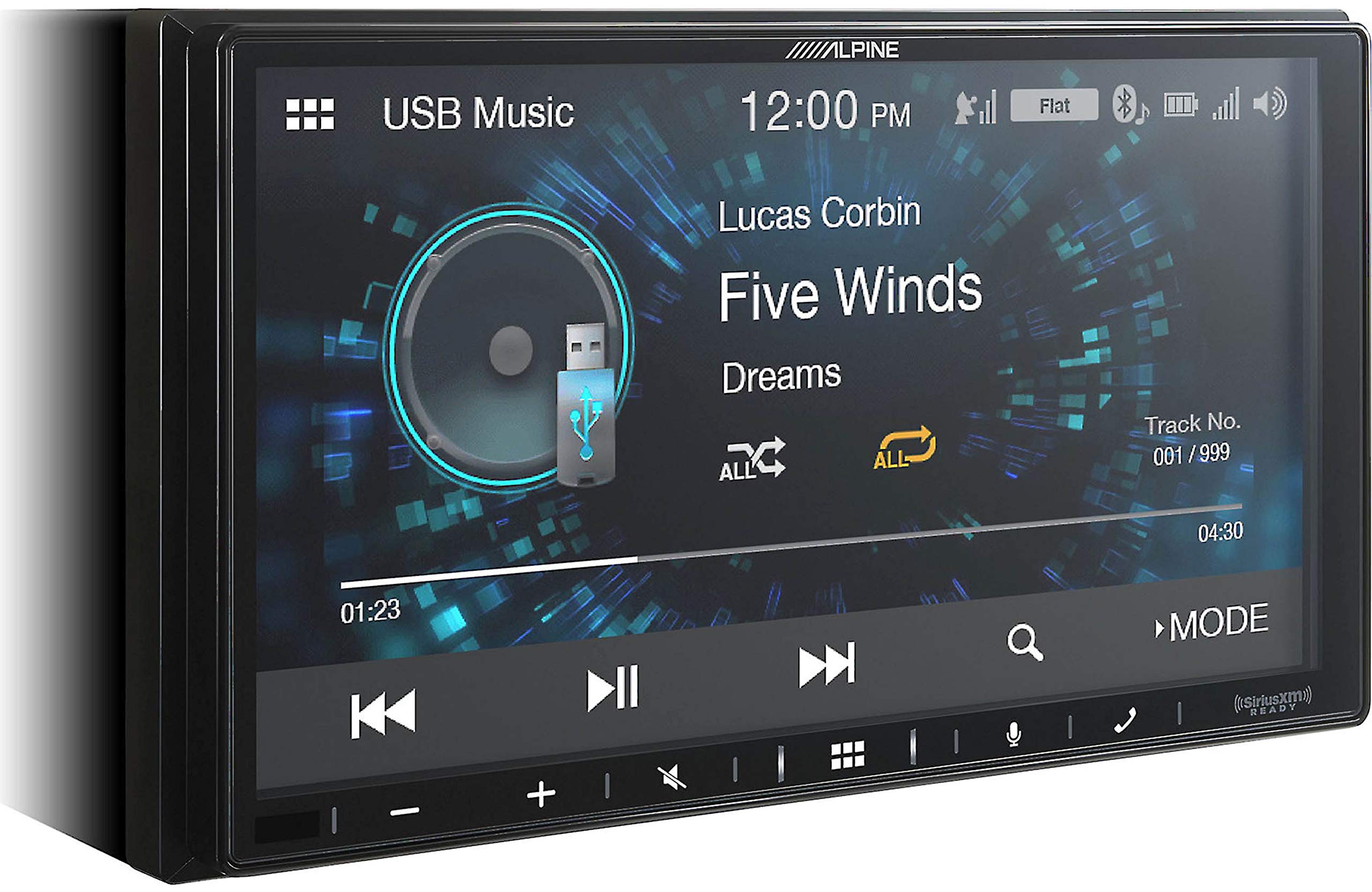 Alpine iLX-W650 7" Double DIN Touchscreen Digital Multimedia Receiver with Bluetooth, Apple CarPlay and Android Auto