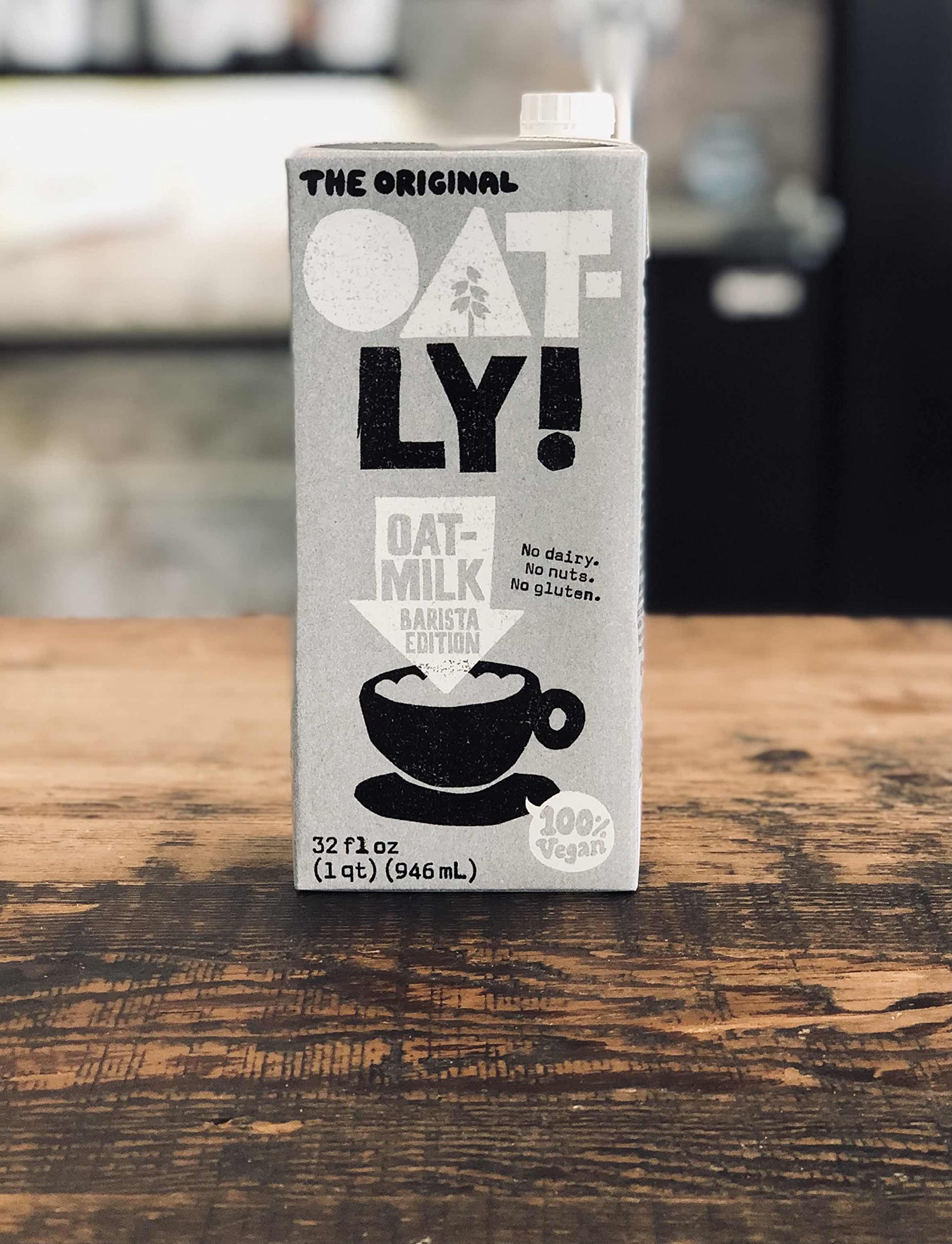 Oatly Original Barista, 4 Pack, 32 fl oz, Coffee Rx Barista Edition Packaged, Packaging Will Vary