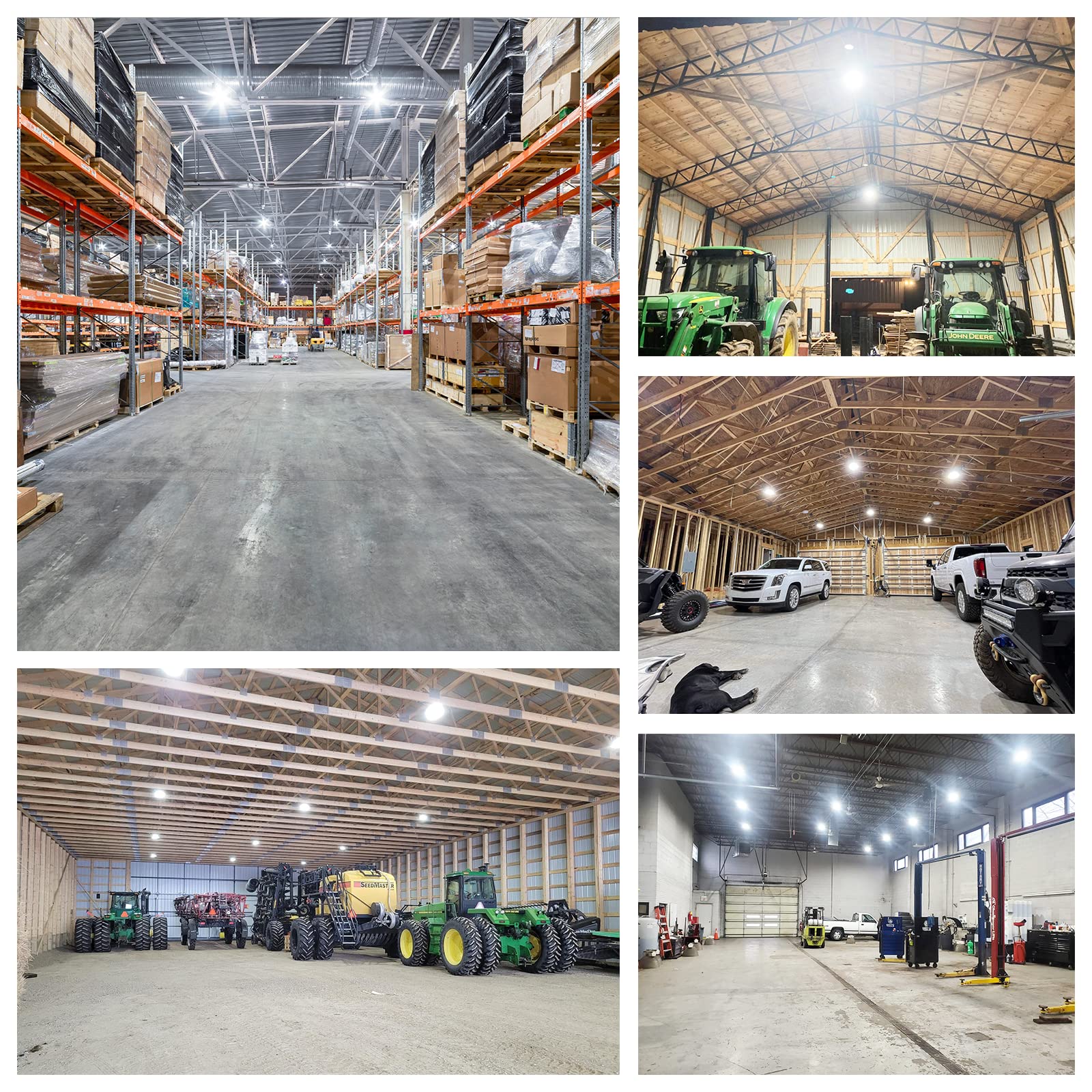 HYPERLITE LED High Bay Shop Lights, 250W 35000LM 5000K Daylight 1000W MH/HPS Eqv. 120-277V High Bay LED Lights, IP65 Waterproof for Gym Factory Warehouse(Motion Sensor -not Include)