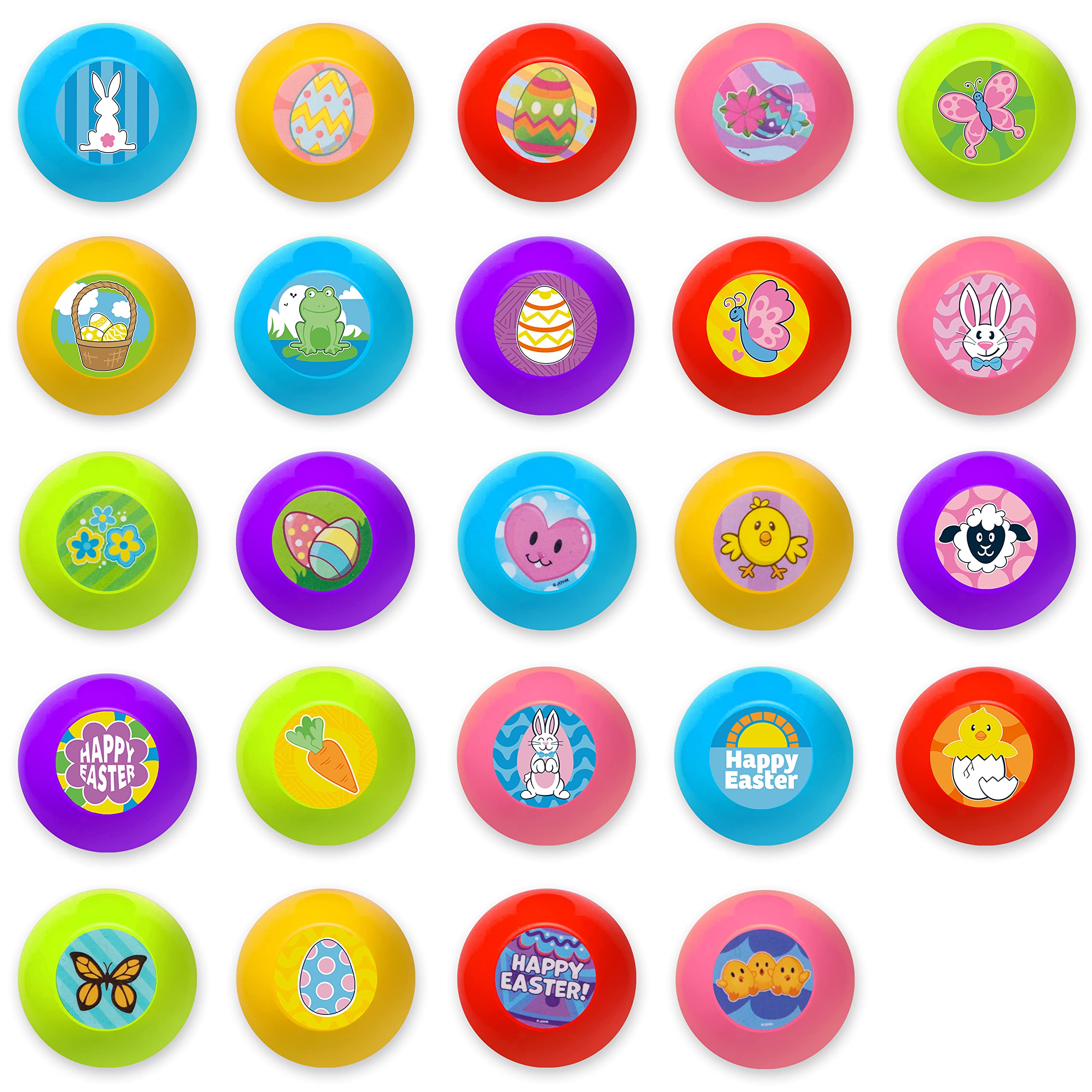 JOYIN 24 Pcs Easter Egg Stampers Toys for Easter Eggs Hunt Game, Basket Stuffers Fillers, Kids Gifts, Party Favor, Self Inking Stamp for Classroom Prize Supplies