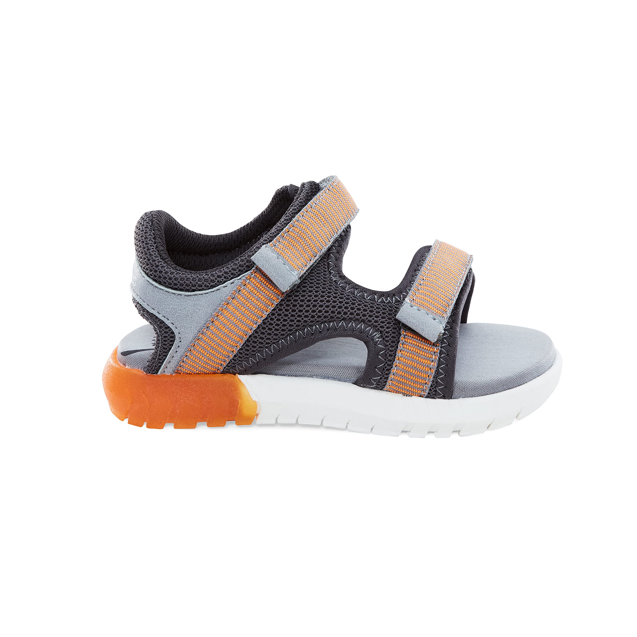 Stride Rite 360 Boys Vinnie Light Up Sandal, Orange, 8 Toddler