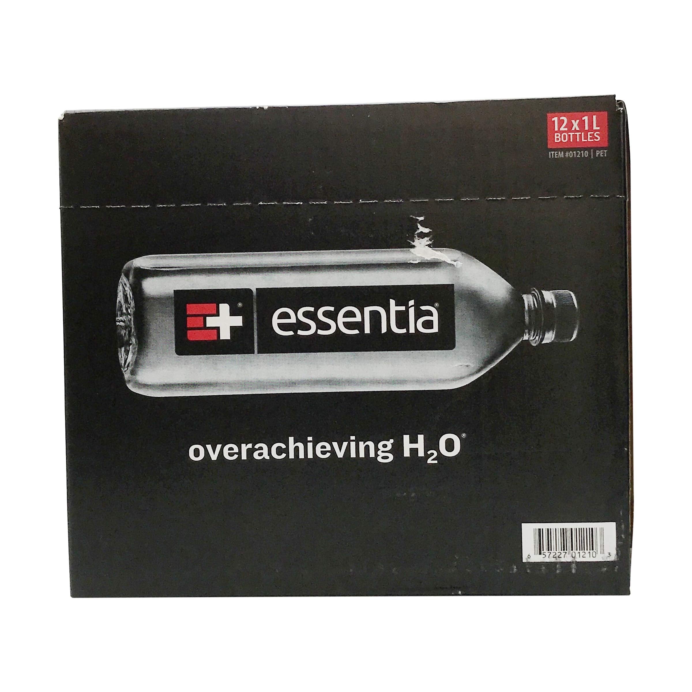 Essentia Ionized Alkaline 9.5 pH Bottled Water, 1 Liter, 33.81 Fl Oz (Pack of 12)