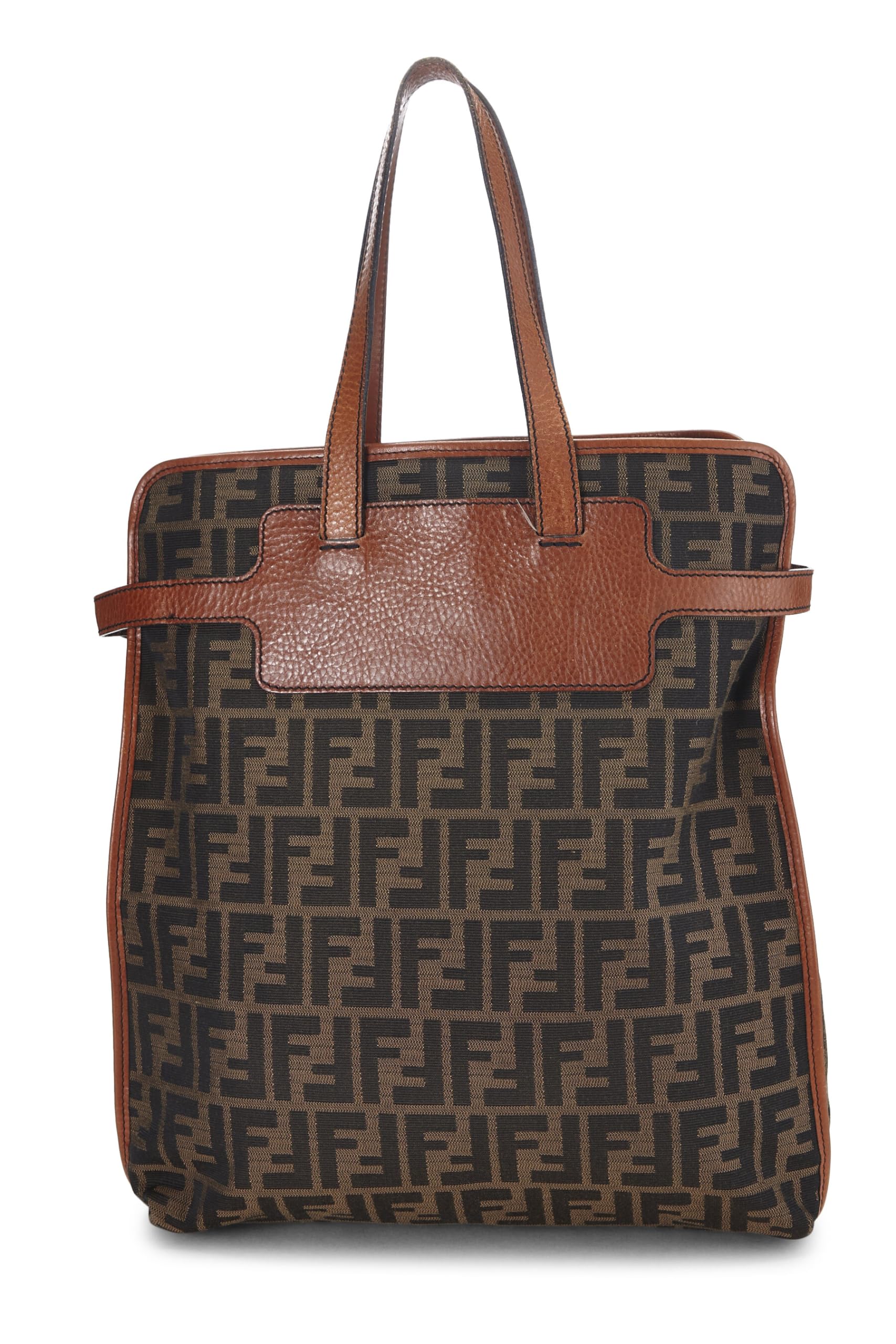 Fendi, Pre-Loved Brown Zucca Canvas Tote, Brown