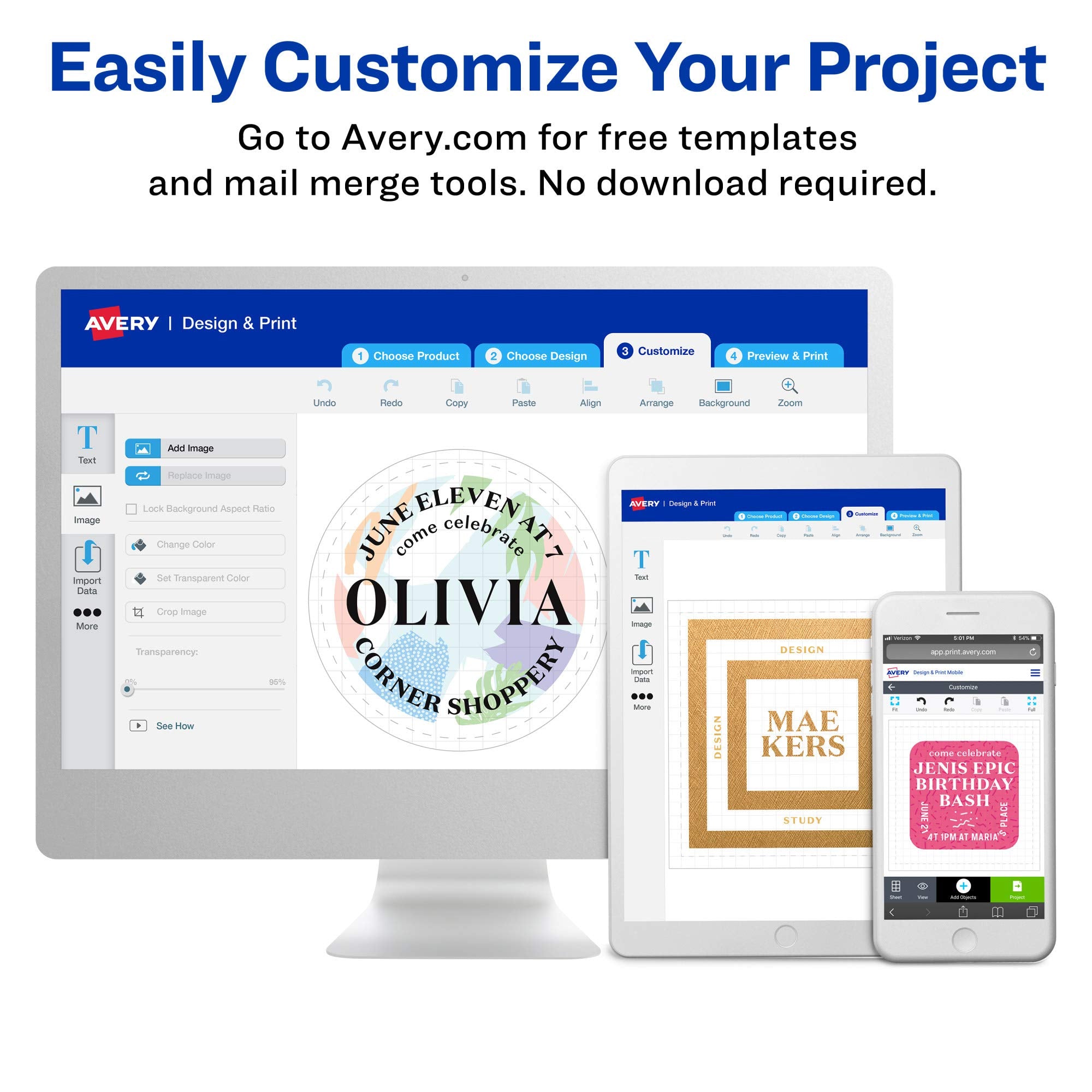 Avery Printable Full-Face CD Labels, Matte White, Permanent Adhesive, Laser & Inkjet Printers, 40 Blank CD Labels & 80 Spine Labels, Great for CD Labels, DVD Labels, PC Disc Labels, and More (8960)