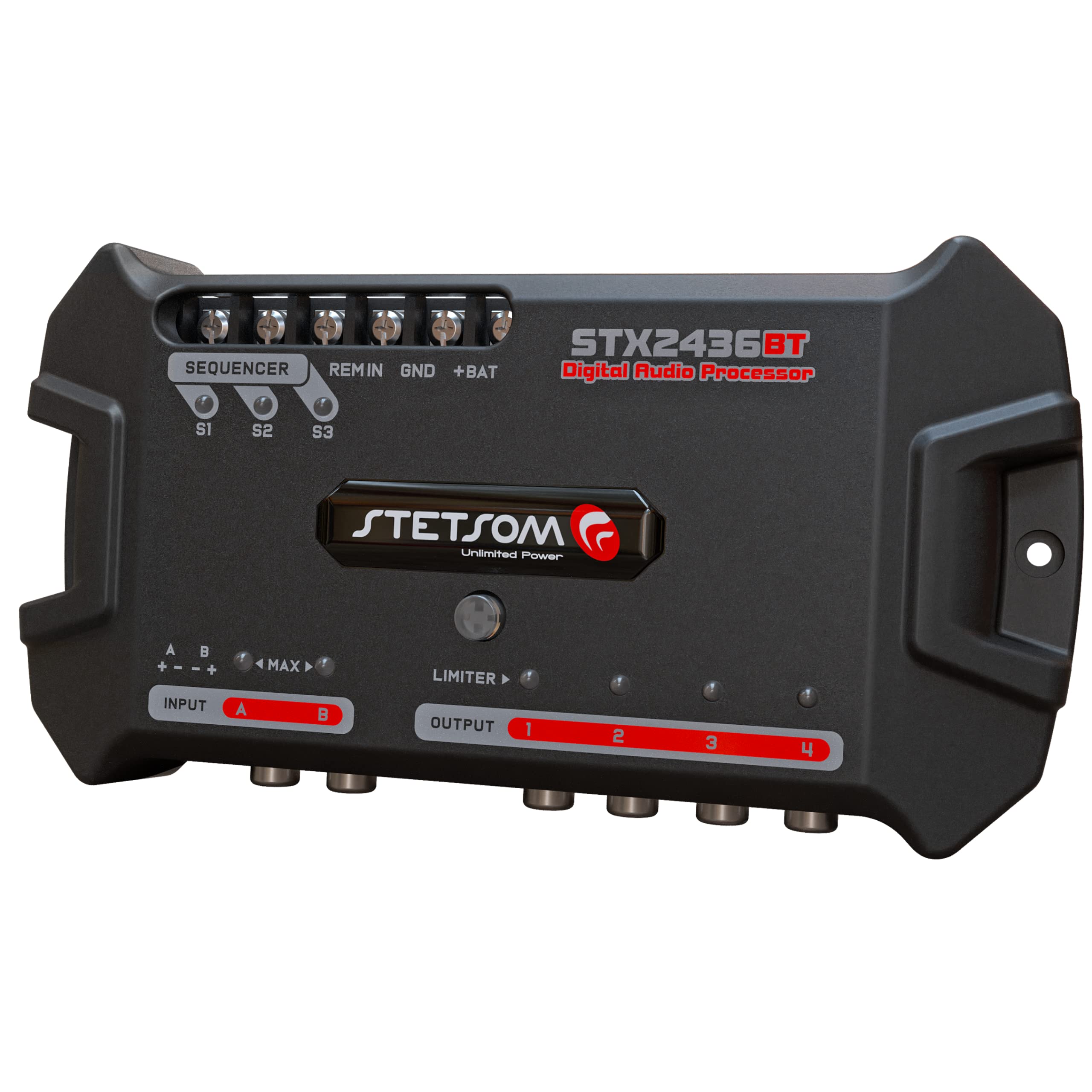 Stetsom STX 2436 Bluetooth DSP PRO - Digital Signal Processor, DSP PRO, Equalizer, Exclusive APP, Band Graphic, High Precision Crossover, Filters, Voltmeter, Limiter, Digital Audio Processor