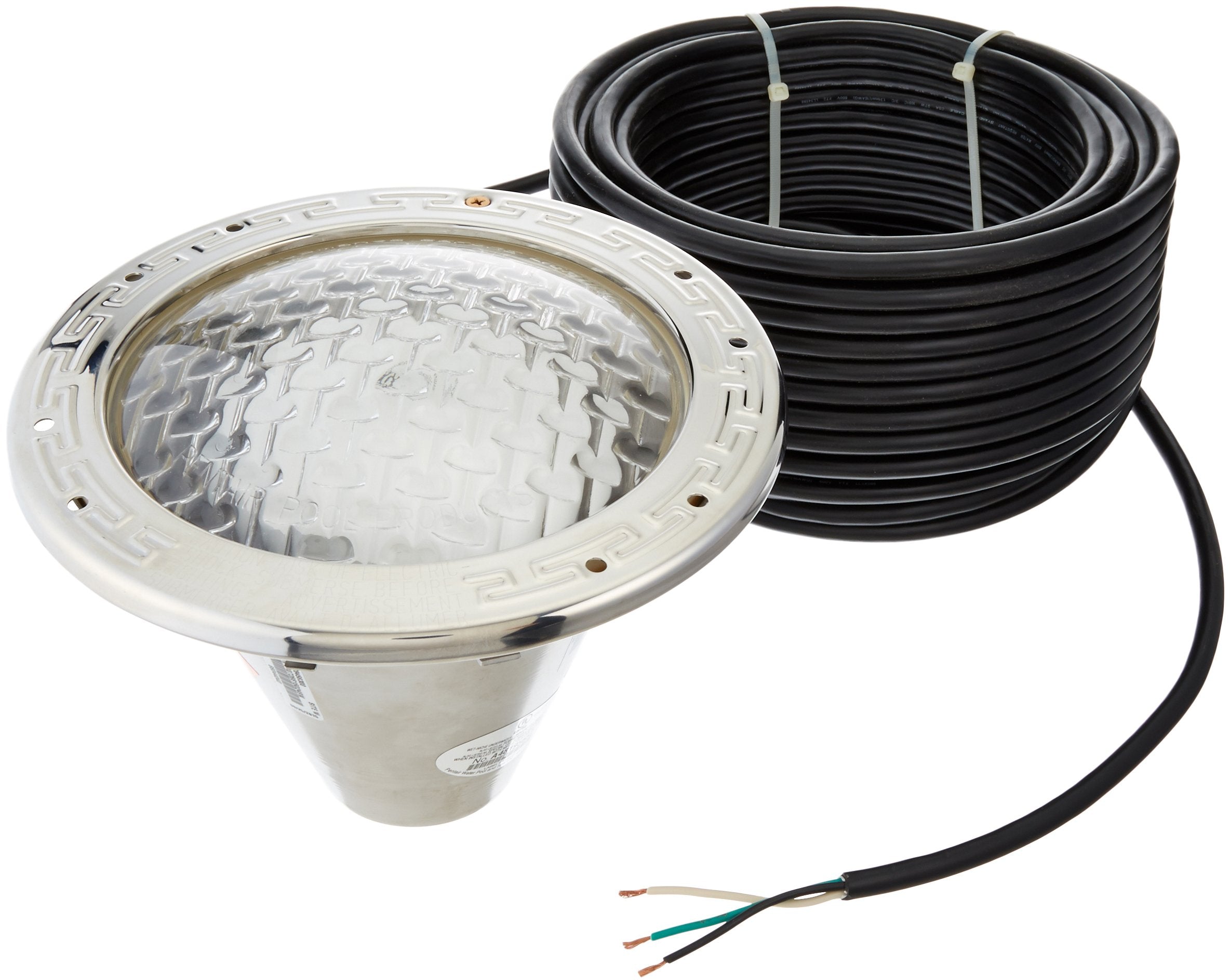Pentair 78456300 Amerlite Underwater Incandescent Pool Light with Stainless Steel Face Ring, 120 Volt, 100 Foot Cord, 500 Watt