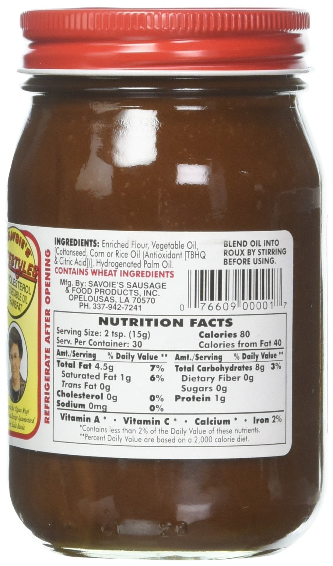 SAVOIE'S® Old Fashioned Dark Roux (16 oz)