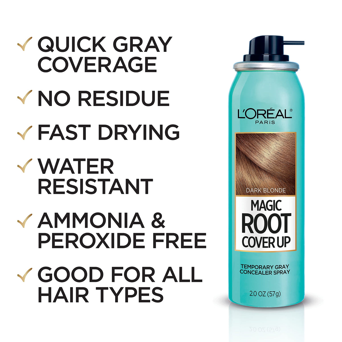 L'Oreal Paris Hair Color Root Cover Up Hair Dye Dark Blonde 2 Ounce (Pack of 2) (Packaging May Vary)