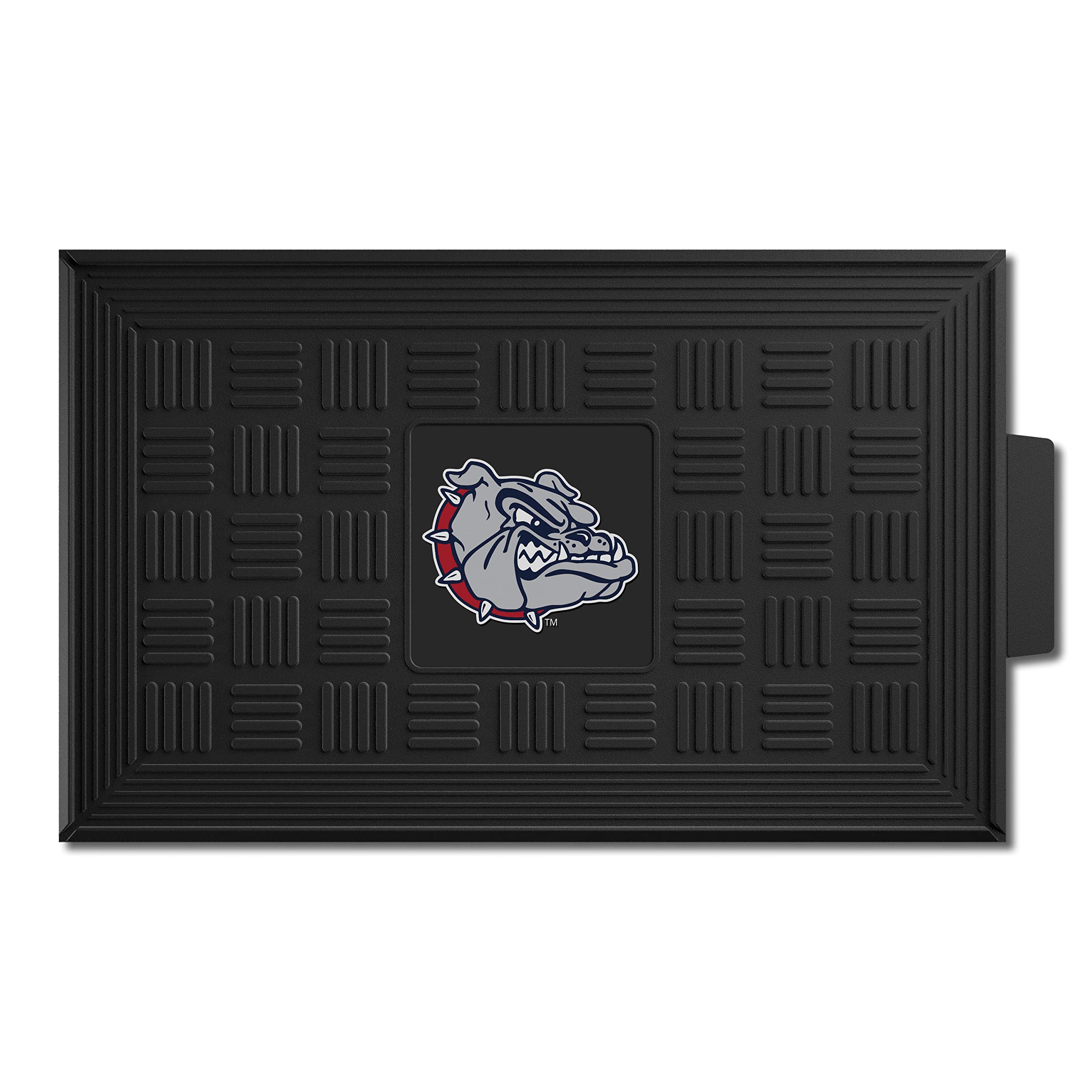 FANMATS 15029 Gonzaga Bulldogs Heavy Duty Vinyl Medallion Outdoor Door Mat - 19.5in. x 31in.