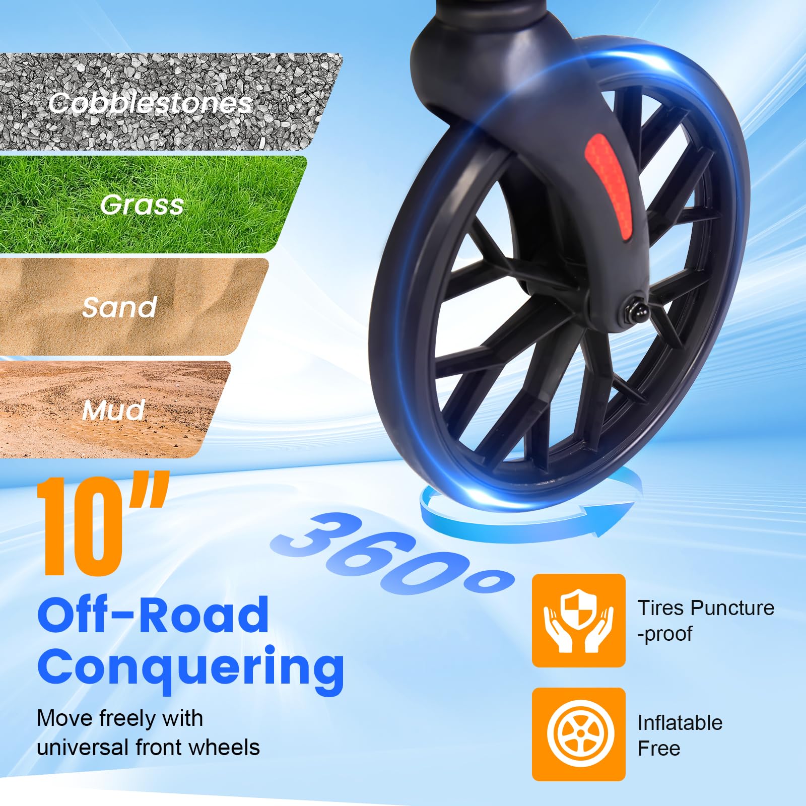 2-in-1 Walkers for Seniors with Seat & Transport Wheelchair Combo,All-Terrain Rolling Walker,Adjustable Height for Indoor Outdoor Mobility with Brakes & Storage Pouch