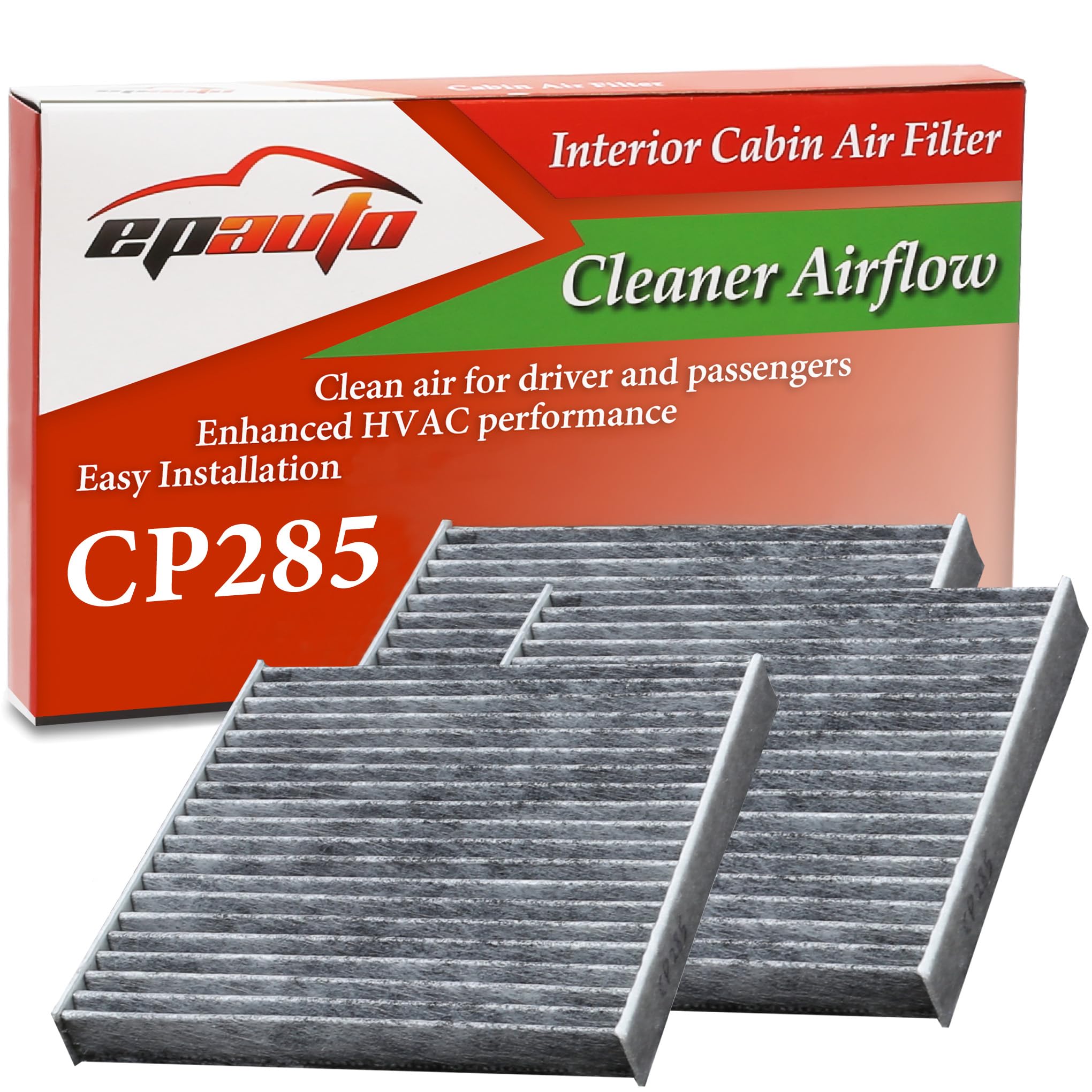 EPAuto CP285 (CF10285) Premium Cabin Air Filter includes Activated Carbon - 3 Pack