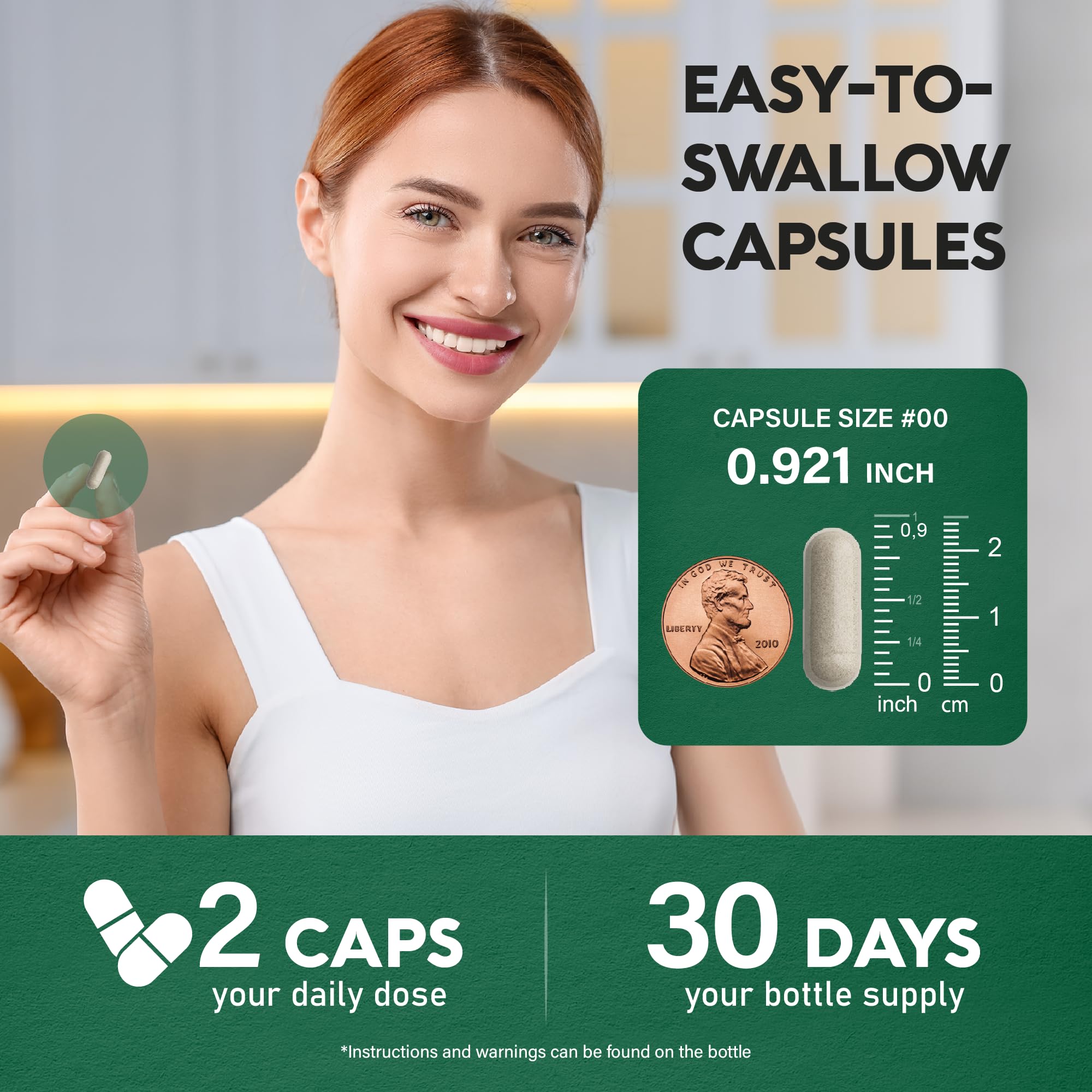 Thyroid Support for Women - Selenium 200 mcg | Astragalus | Zinc & Iodine | L-Tyrosine | Adaptogen Herbs - 21-in-1 Antioxidant & Immune Support - Made in USA - Vegan, Non-GMO, Lab Tested - 60 Capsules