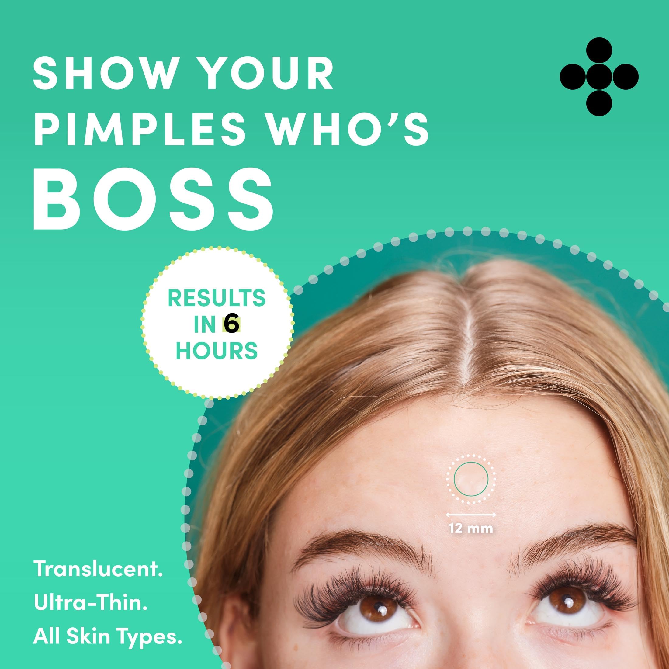 Dots for Spots Pimple Patches - Translucent Hydrocolloid Patch Spot Treatment Stickers for Face and Body - Fast-Acting, Vegan & Cruelty Free Korean Skin Care Pack of 60
