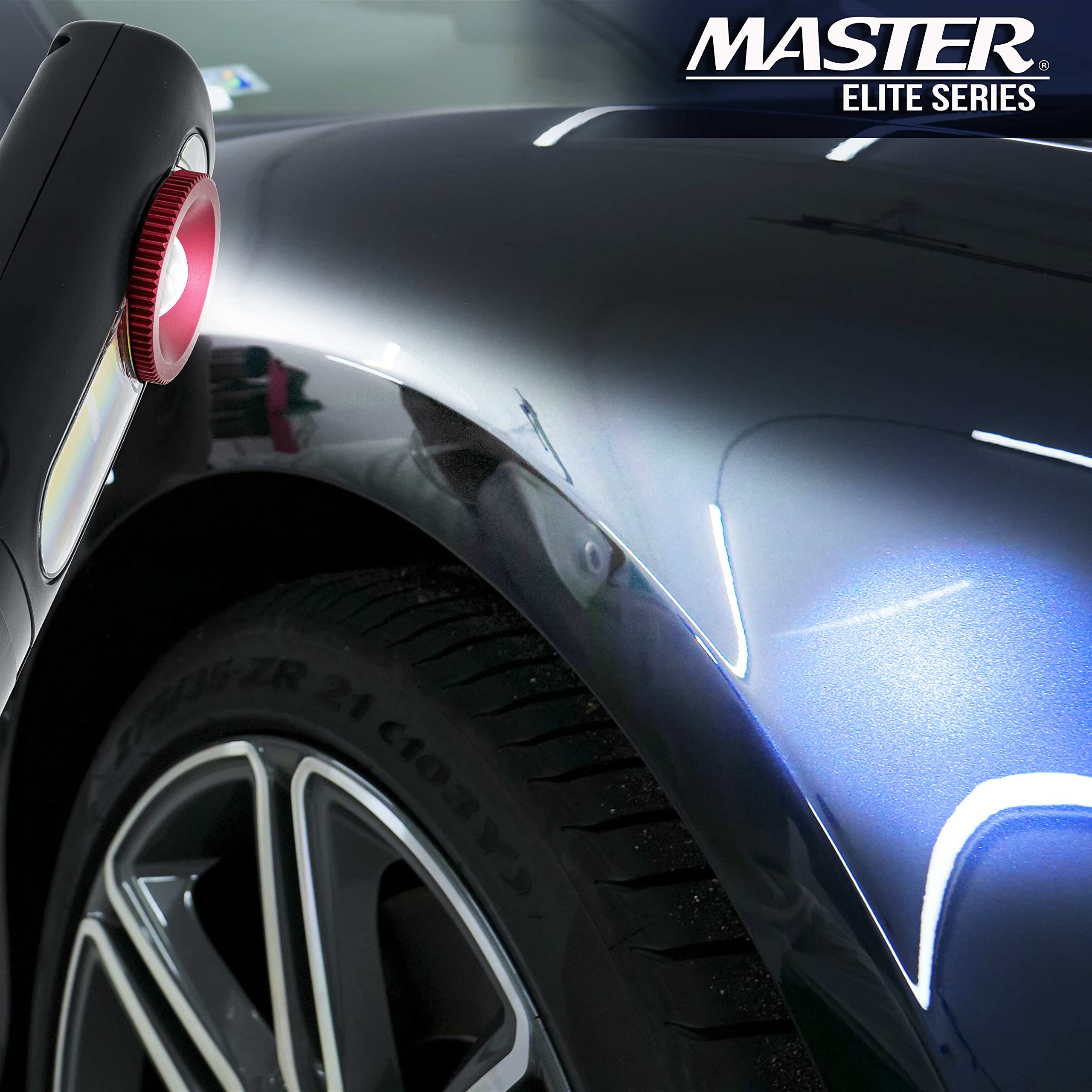 Master Elite - LED Color Matching Light, 500 Lumen - Exact Paint Color Match, Replicates Natural Sunlight for Perfect Match - 3 Color Temperatures, Handheld Rechargeable Work Light,Bodyshop Repair